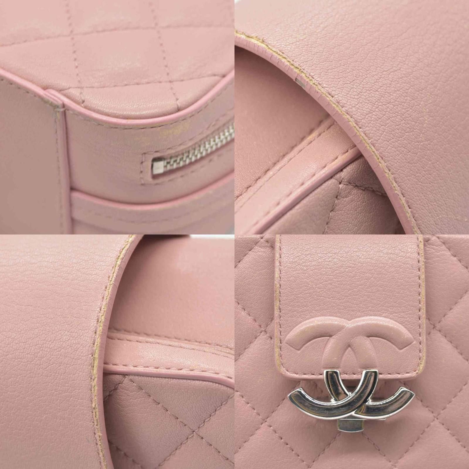 Chanel $4200 Chanel Lambskin Quilted Mini CC Box Camera Bag Pink Size ONE SIZE - 4 Thumbnail