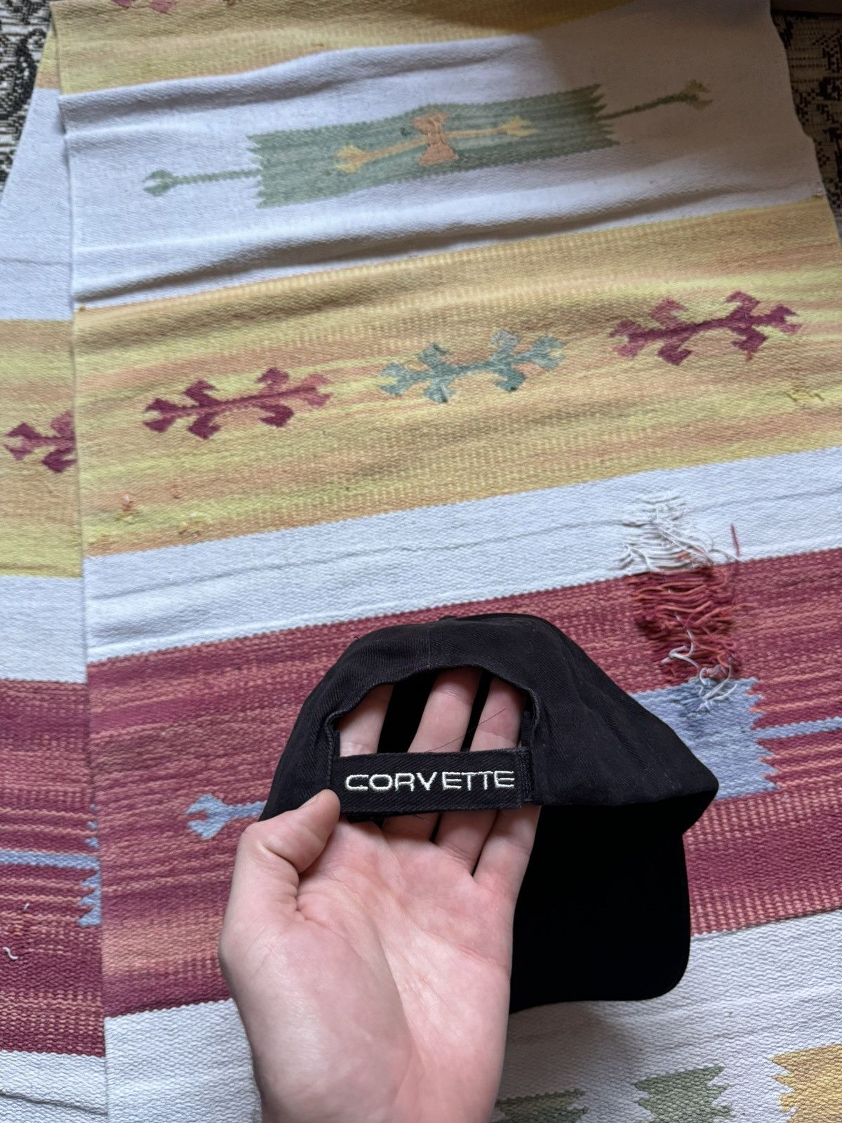 Vintage Vintage 00’s Corvette Chevrolet Formula 1 Racing Hat Size ONE SIZE - 4 Thumbnail