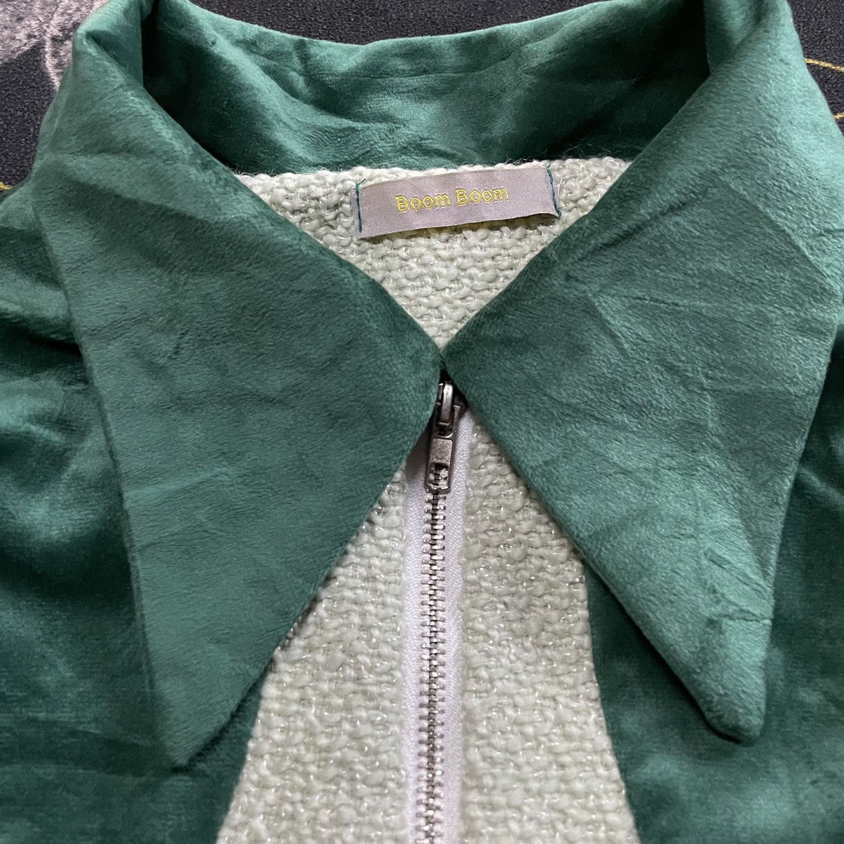 If Six Was Nine × Japanese Brand × Velour 💫Archive💫- BOOM BOOM Hybrid Cropped Jacket LGB ISWN Style Size US S / EU 44-46 / 1 - 4 Thumbnail