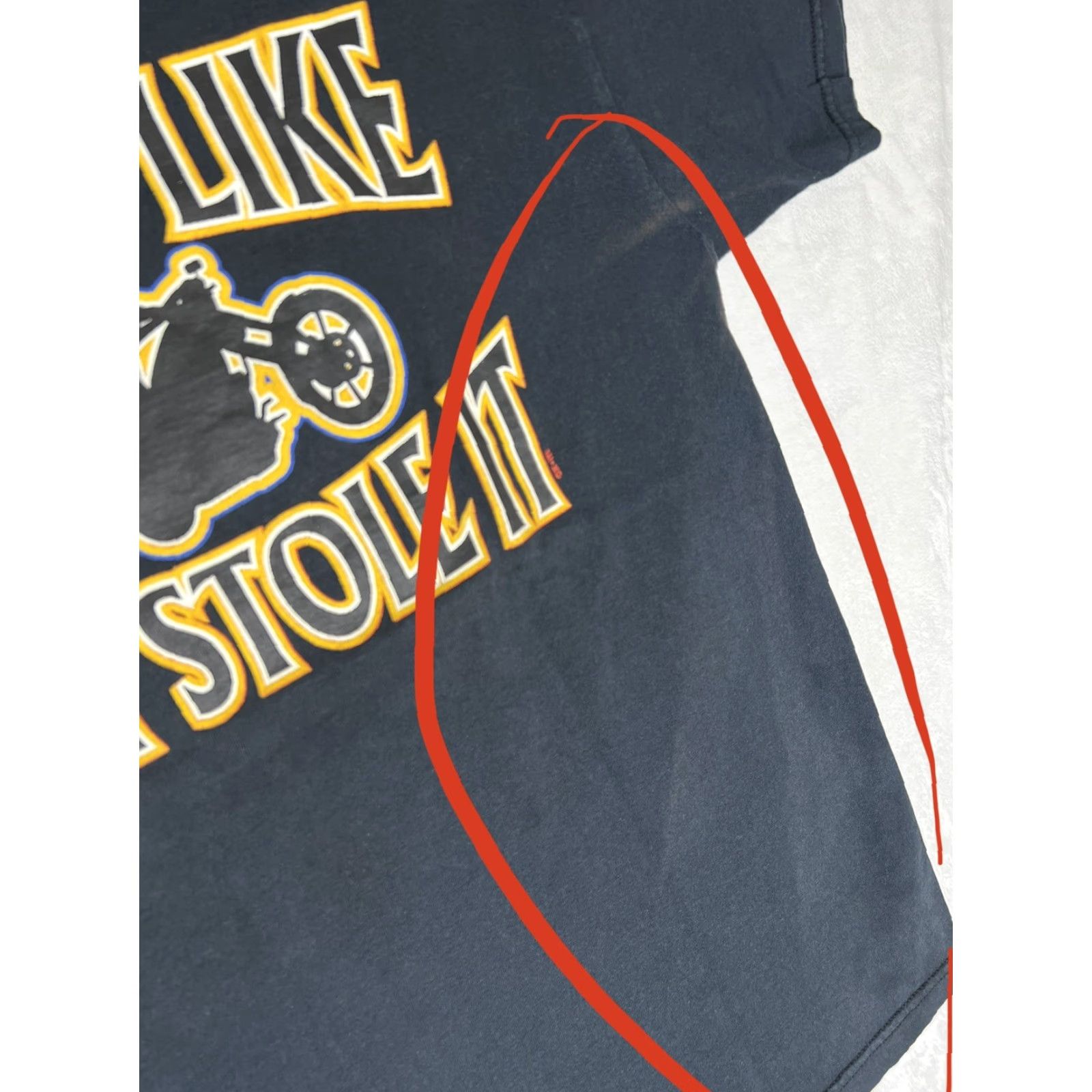 Vintage VINTAGE Biker T-Shirt Ride it Like You Stole It XL Men Black 90s Motorcycle Shirt Womens/Mens Size US XL / EU 56 / 4 - 5 Thumbnail