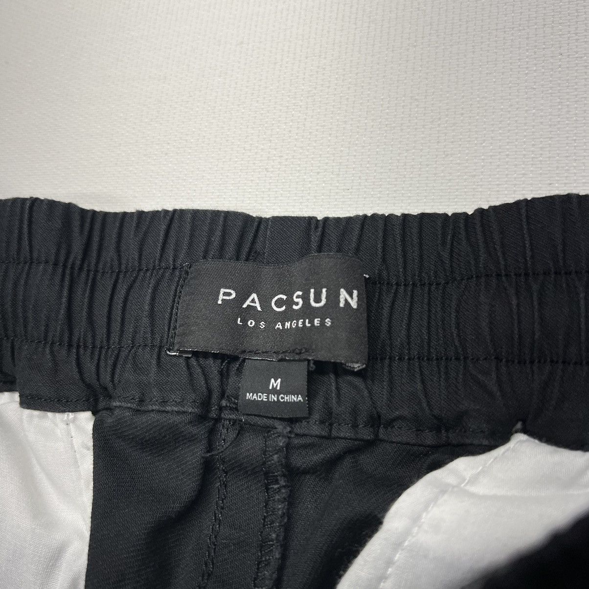 Pacsun Pacsun Pants Black Skinny Stacked Drawstring Ankle Zipper Size US 32 / EU 48 - 6 Thumbnail