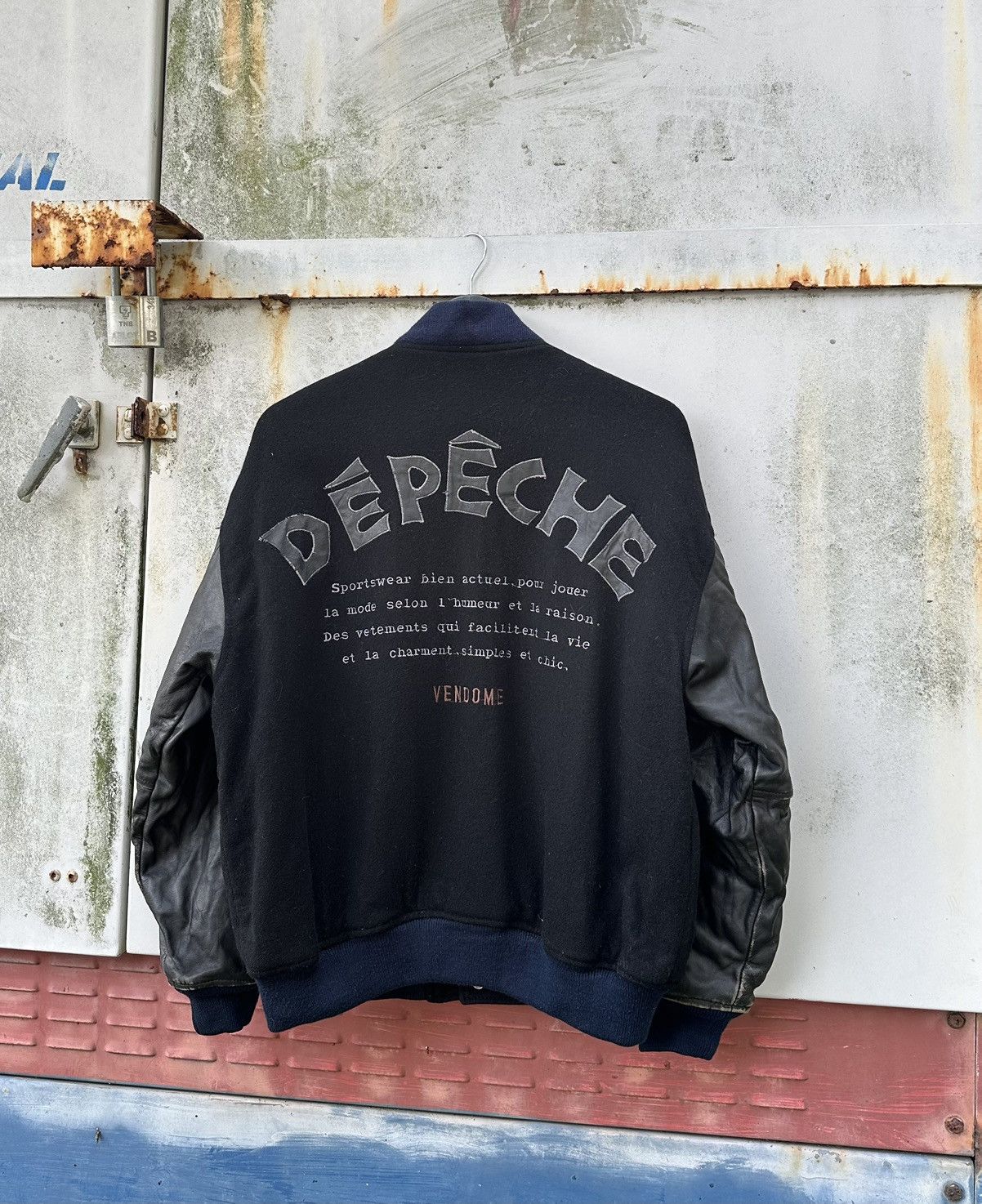 Japanese Brand 👹Vintage Depeche Wool Bomber Jacket Size US L / EU 52-54 / 3 - 1 Thumbnail