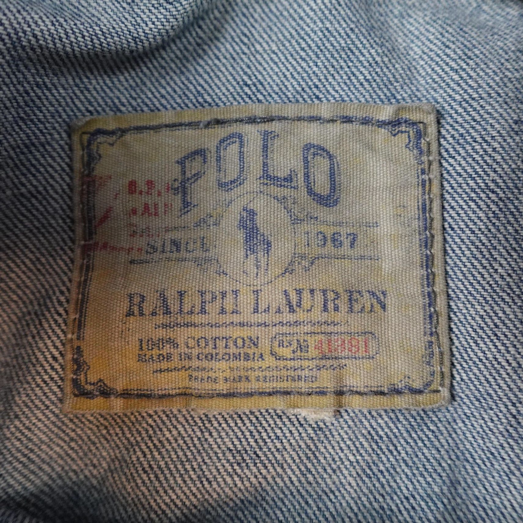 Polo Ralph Lauren Polo Ralph Lauren Jacket Mens Medium Blue Denim Bomber Button Faded Light Wash Size US M / EU 48-50 / 2 - 5 Thumbnail