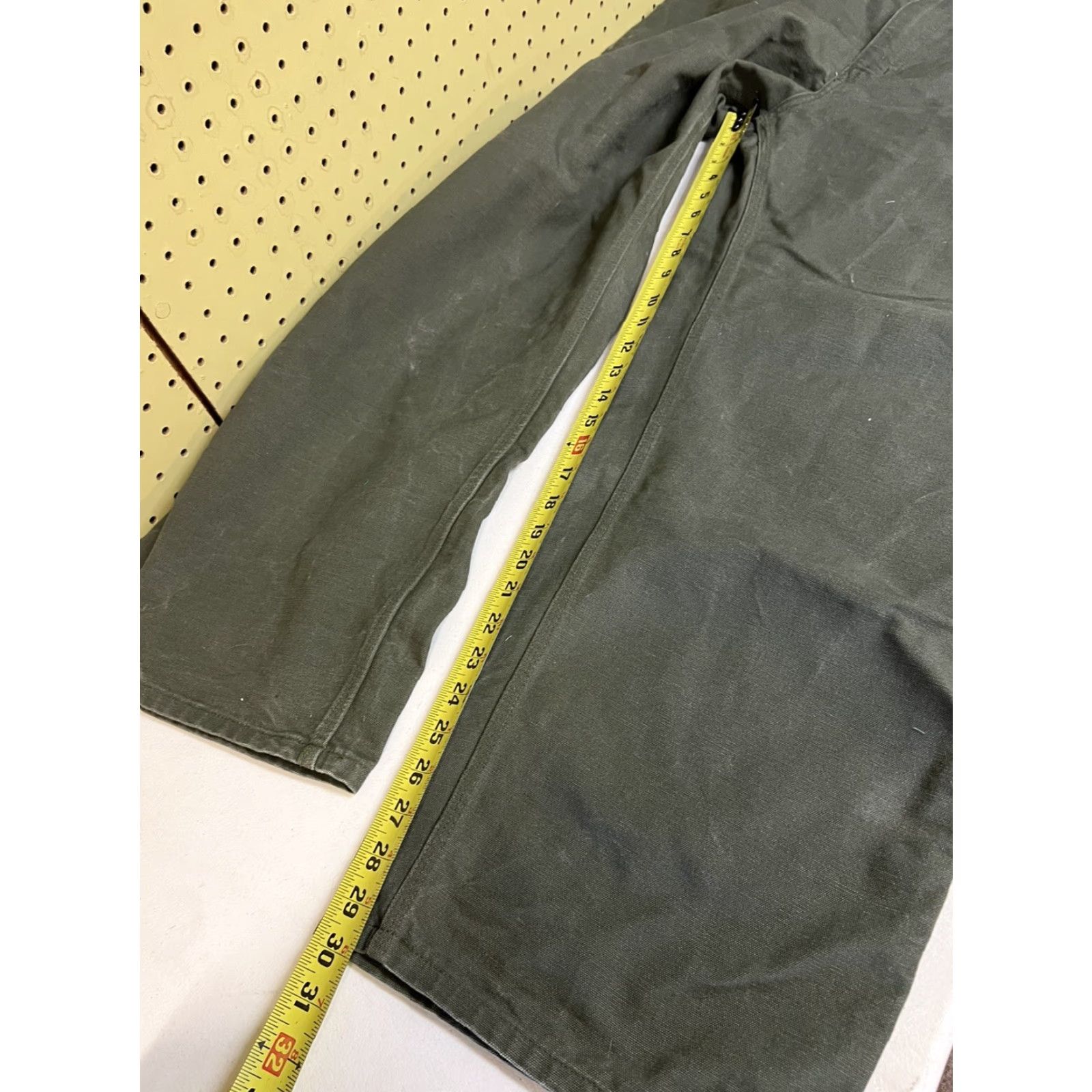 Carhartt Carhartt Jeans Men 44x30 B11 MOS Moss Green Canvas Dungaree Carpenter Utility Pants Mens Clothing休 Size US 44 / EU 60 - 7 Thumbnail