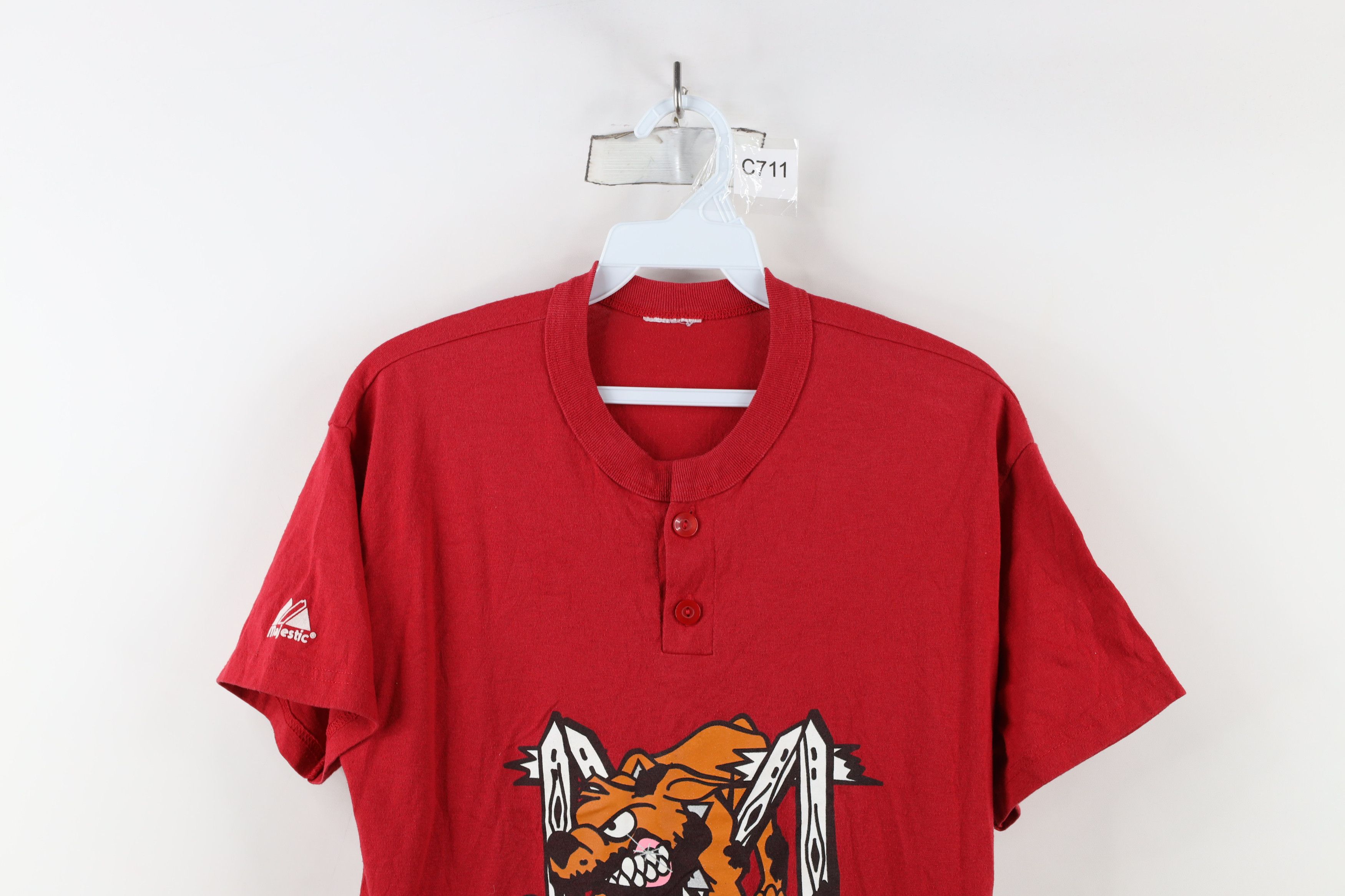 Majestic × Vintage Vintage Majestic League Baseball Batavia Muckdogs T-Shirt Size US S / EU 44-46 / 1 - 2 Thumbnail