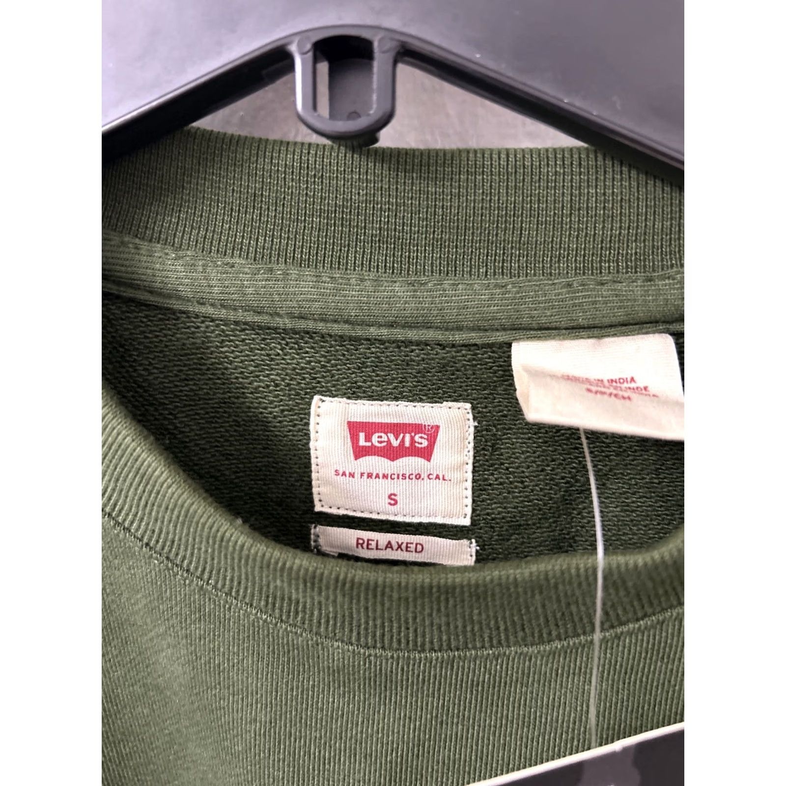 Levi's VINTAGE Levi's Crewneck Mens S Green Sweatshirt Pullover Embroidered Logo L/S Size US S / EU 44-46 / 1 - 6 Thumbnail