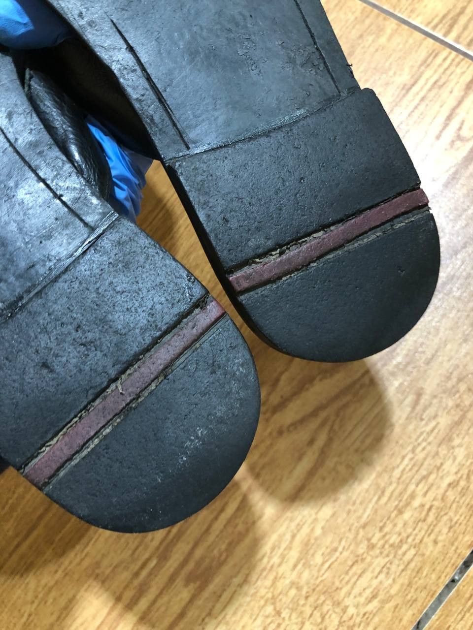 Prada Prada ~Mens Black Leather Slip On Sandals Size US 11 / EU 44 - 6 Thumbnail