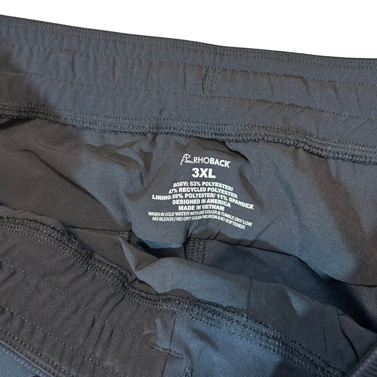 Other Rhoback Black Solid Performance Jogger Pants NWOT 3XL Golf Size US 42 / EU 58 - 4 Thumbnail