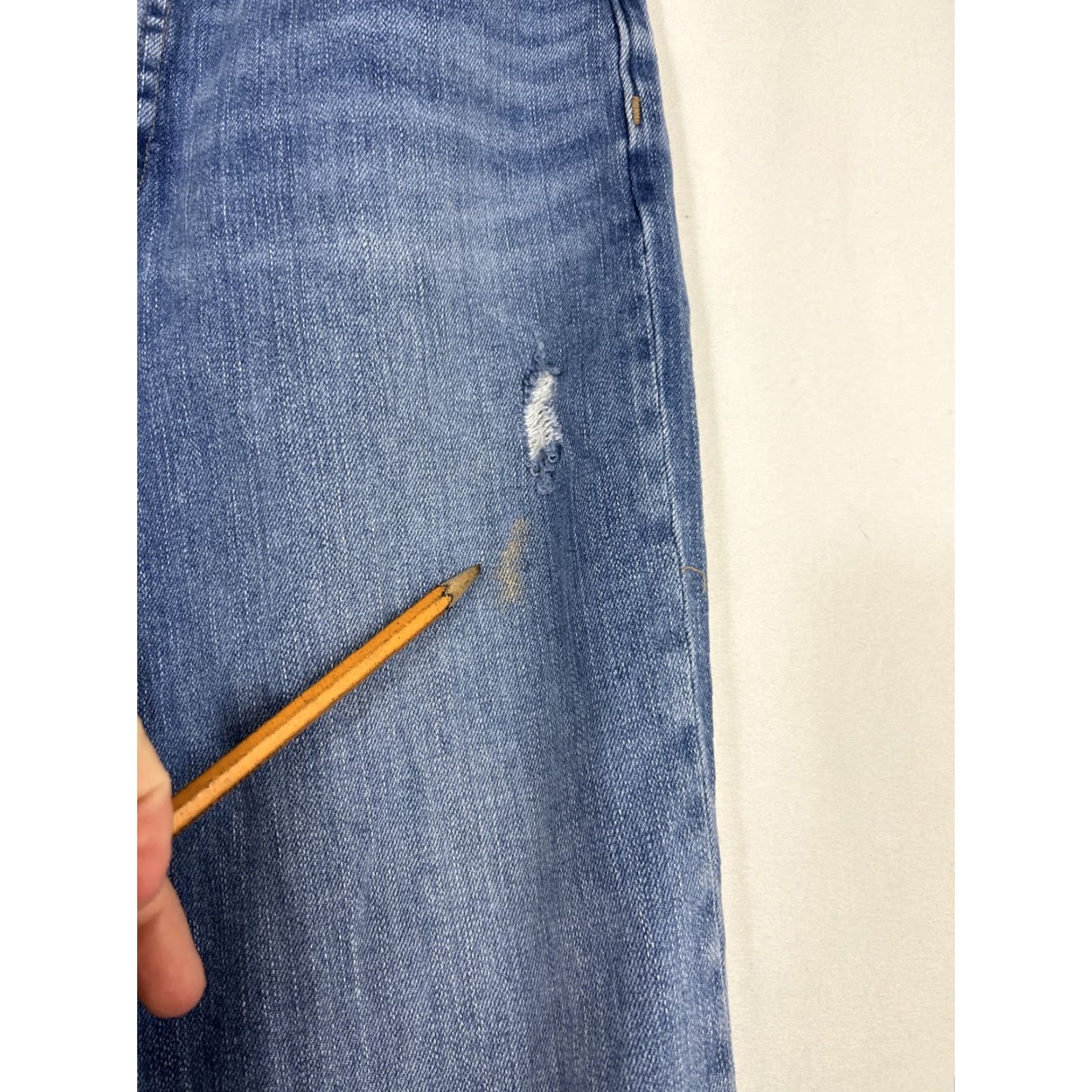 Madewell Madewell Jeans Classic Straight Cotton Stretch 27 27x25.5 Blue Corson Wash Womens Denim Regular High Rise Zip Button Logo Size 27" / US 4 / IT 40 - 5 Thumbnail