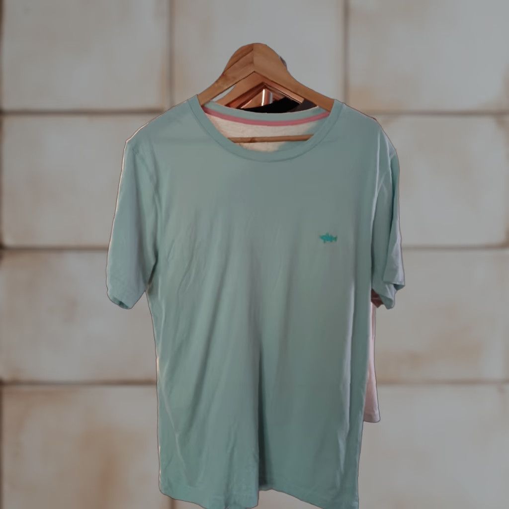 Vintage VINTAGE Saltwater Long Island T-shirt Organic Cotton Size L Size US L / EU 52-54 / 3 - 1 Thumbnail