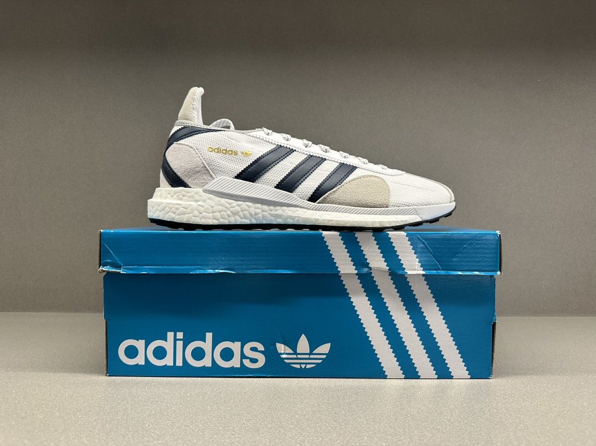 Adidas × Pharrell Adidas Tokio Solar Human Made White Navy Size US 12 / EU 45 - 3 Thumbnail