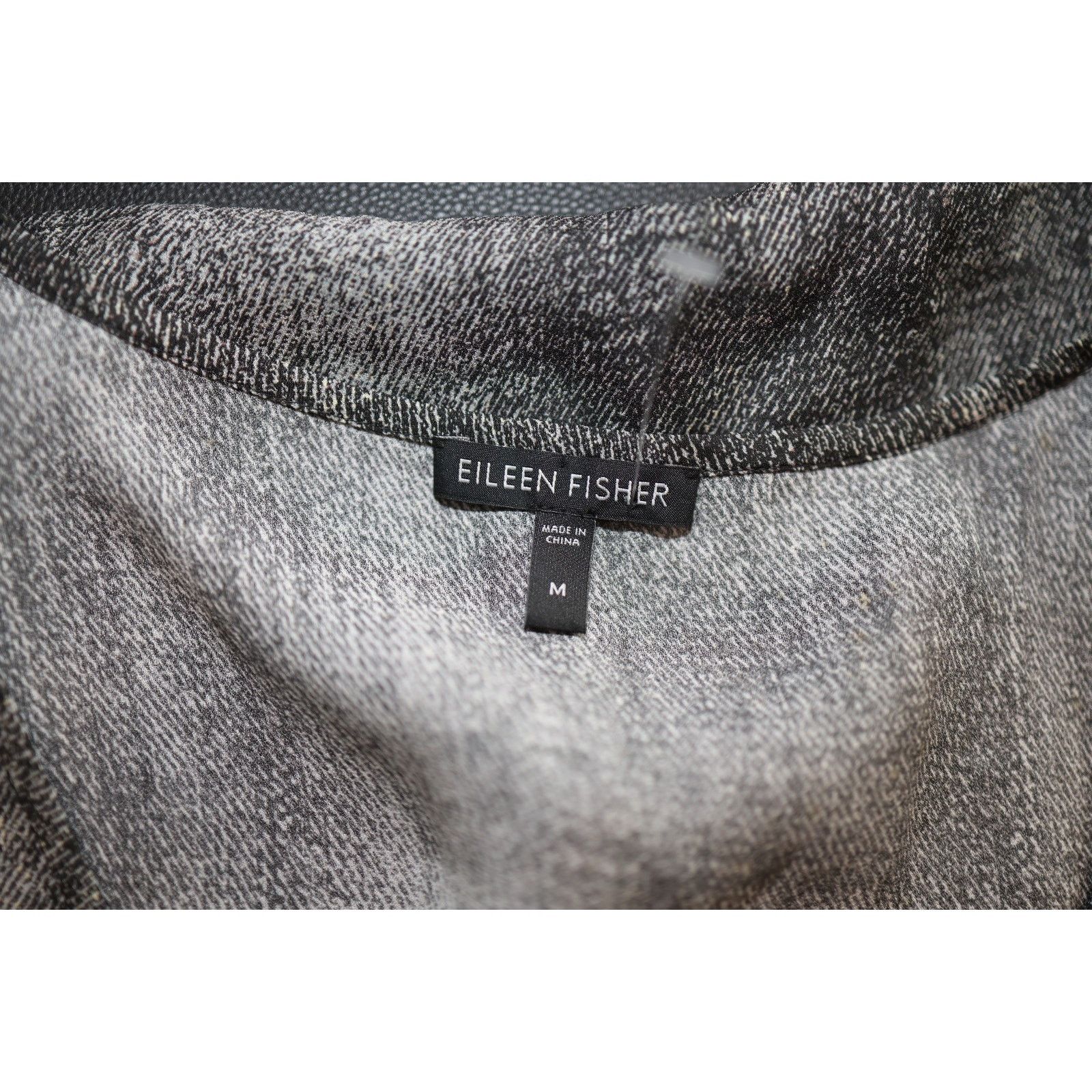 Eileen Fisher NWoT EILEEN FISHER 100% Silk Hazy Printed Tank Top Sz M $258 Size M / US 6-8 / IT 42-44 - 6 Thumbnail