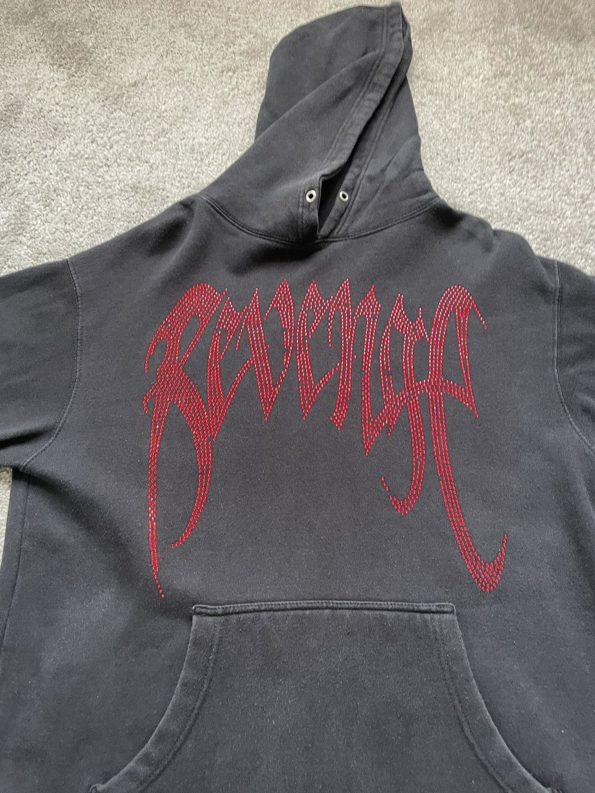 Revenge Very Rare Rhinestone Collab Hoodie Size US M / EU 48-50 / 2 - 3 Thumbnail