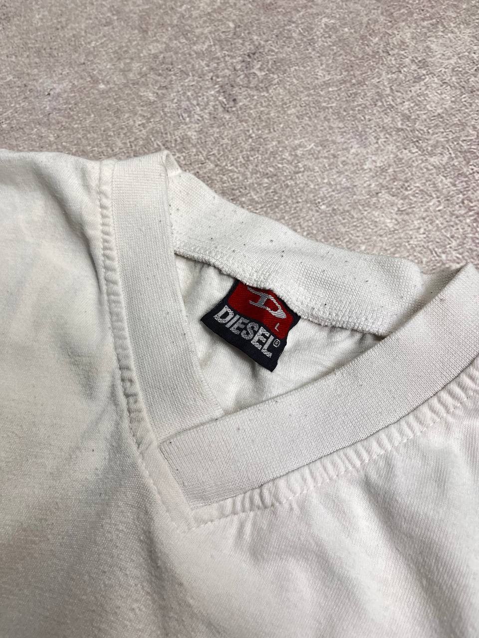 Diesel × Vintage Vintage Diesel Embroidery Boxy Heavy Cotton T-shirt L Size US L / EU 52-54 / 3 - 4 Thumbnail