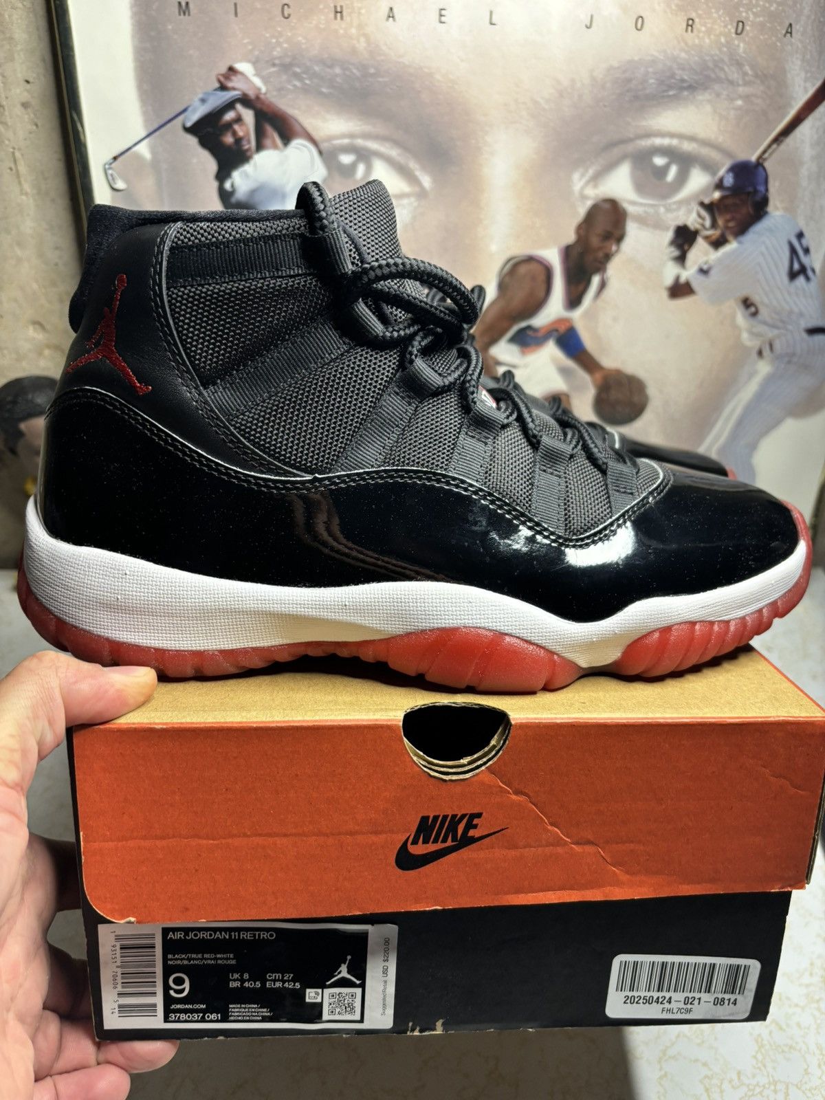 Jordan Brand Jordan Retro 11 ‘bred’ Size US 9 / EU 42 - 1 Thumbnail