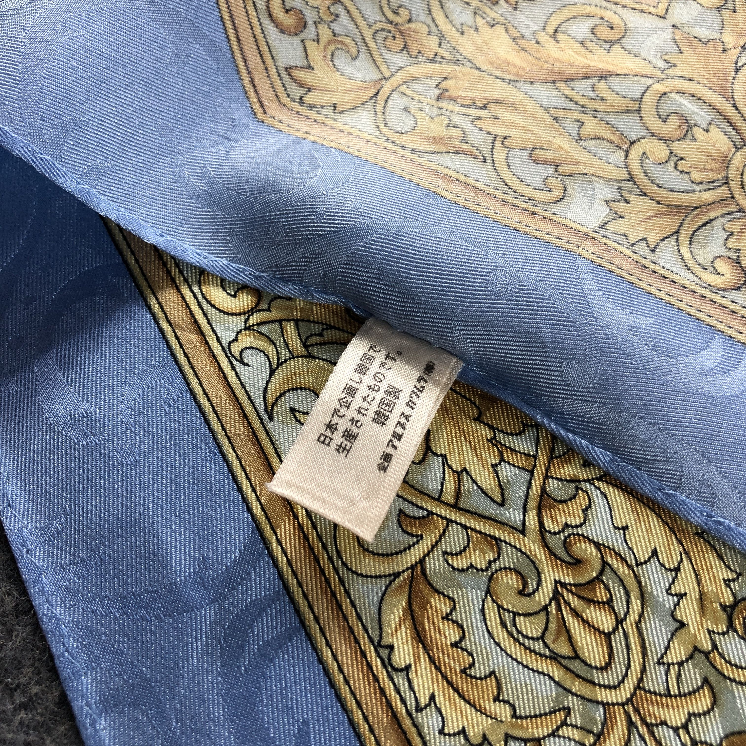 Vintage Luxury Baroque Silk Scarf M1347 Size ONE SIZE - 5 Thumbnail