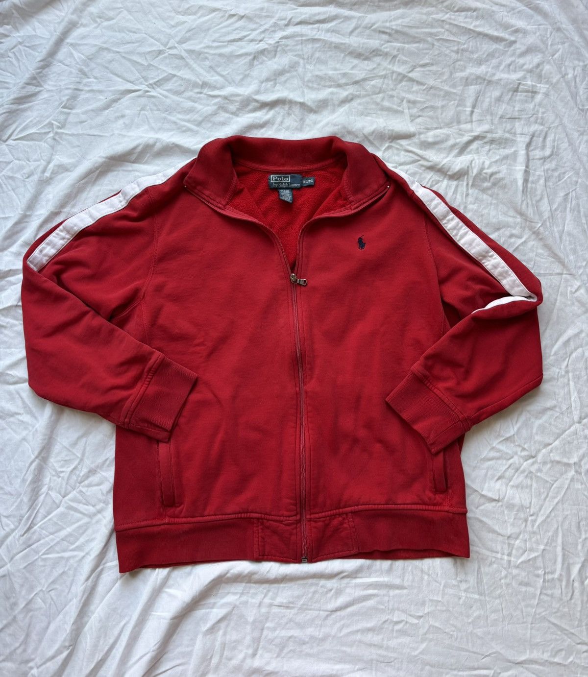 Polo Ralph Lauren Vintage Polo Ralph Lauren Red Track Jacket Zip Sportswear Size US XL / EU 56 / 4 - 8 Thumbnail