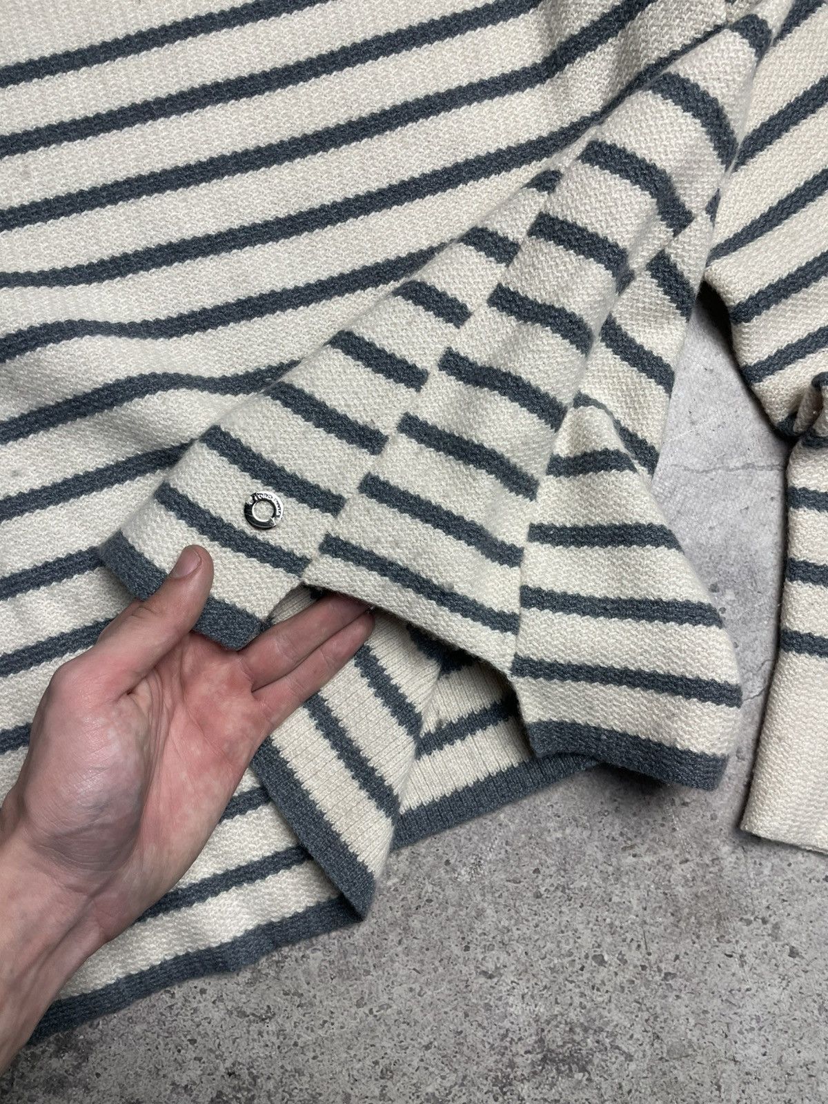 Loro Piana Loro Piana Baby Cashmere Striped Mezzocollo Sweater Size M / US 6-8 / IT 42-44 - 6 Thumbnail