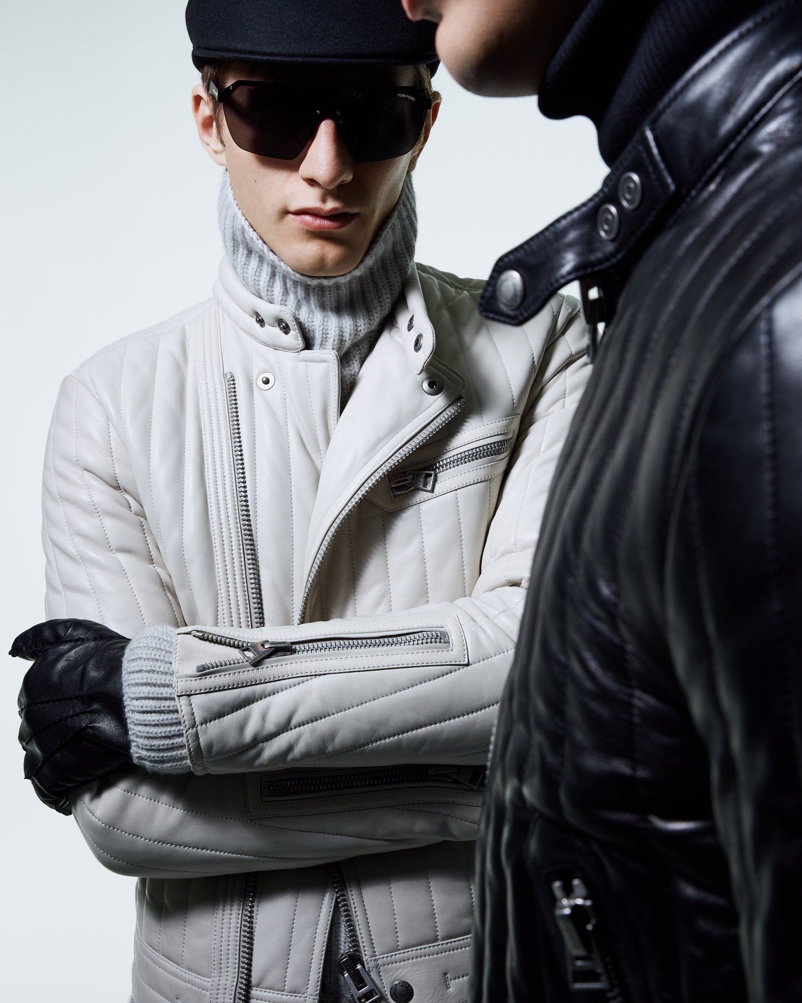 Tom Ford Ultimate New $8,200 w/tax Channel Quilted Cafe Racer Size US L / EU 52-54 / 3 - 5 Thumbnail