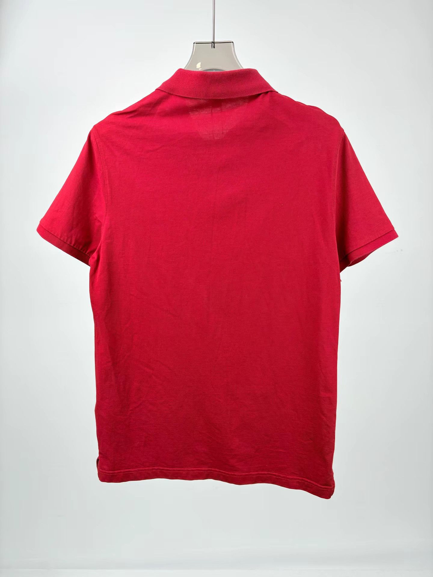 Burberry BURBERRY Red Short Sleeve Polo Size US L / EU 52-54 / 3 - 2 Thumbnail