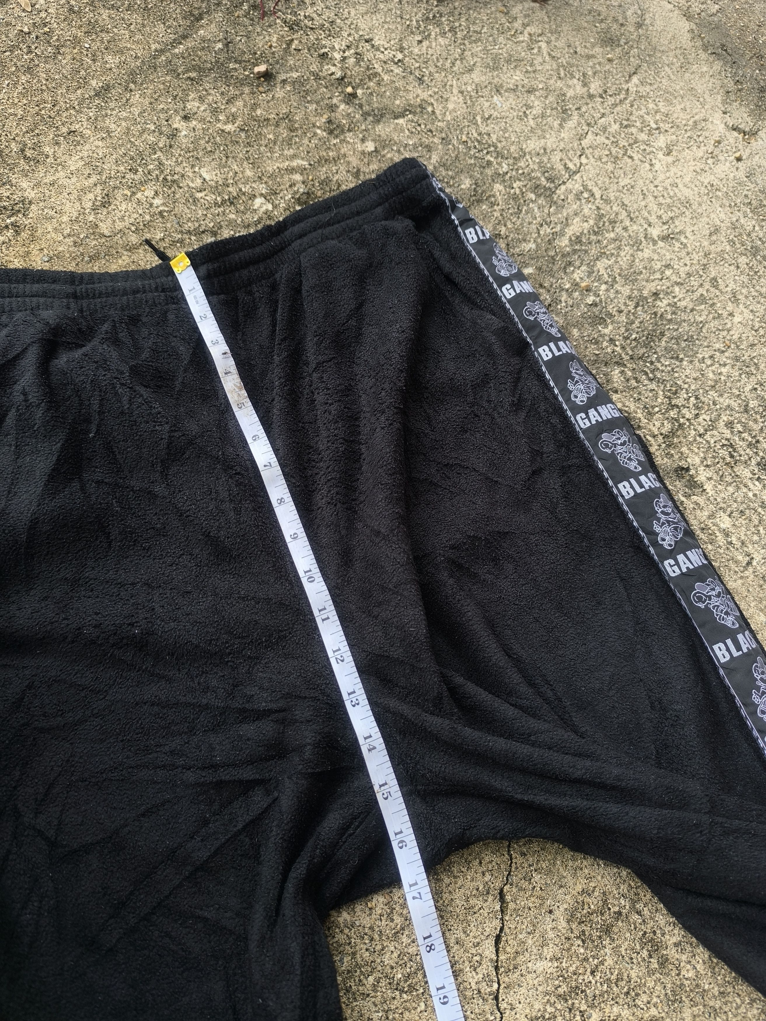 Designer × Vintage Vintage Y2K baggy sweatpants side tape black gangs magixson Size US 32 / EU 48 - 7 Thumbnail