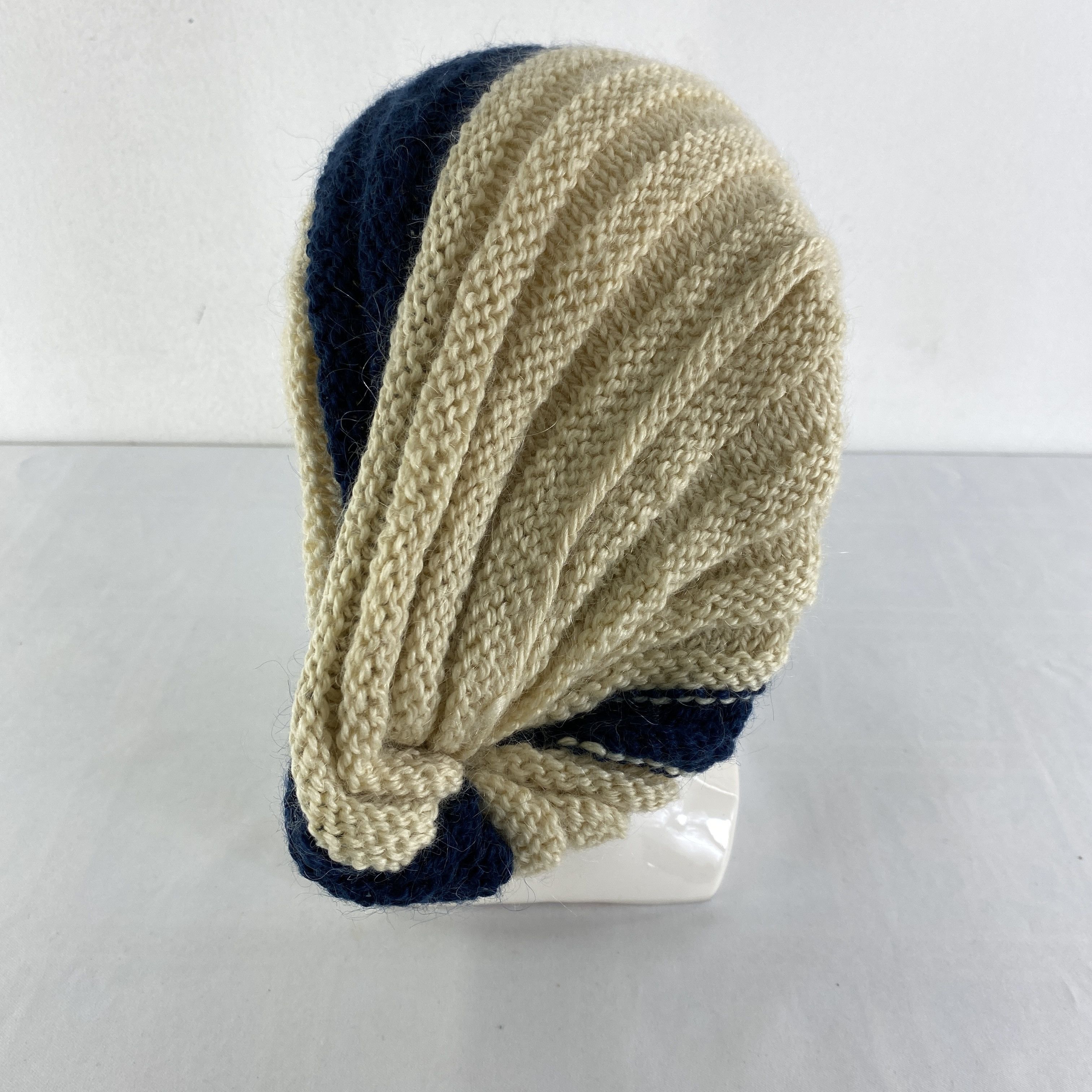 Japanese Brand Stripes Design Snow Cap Hat Beanie -BN519 Size ONE SIZE - 3 Thumbnail