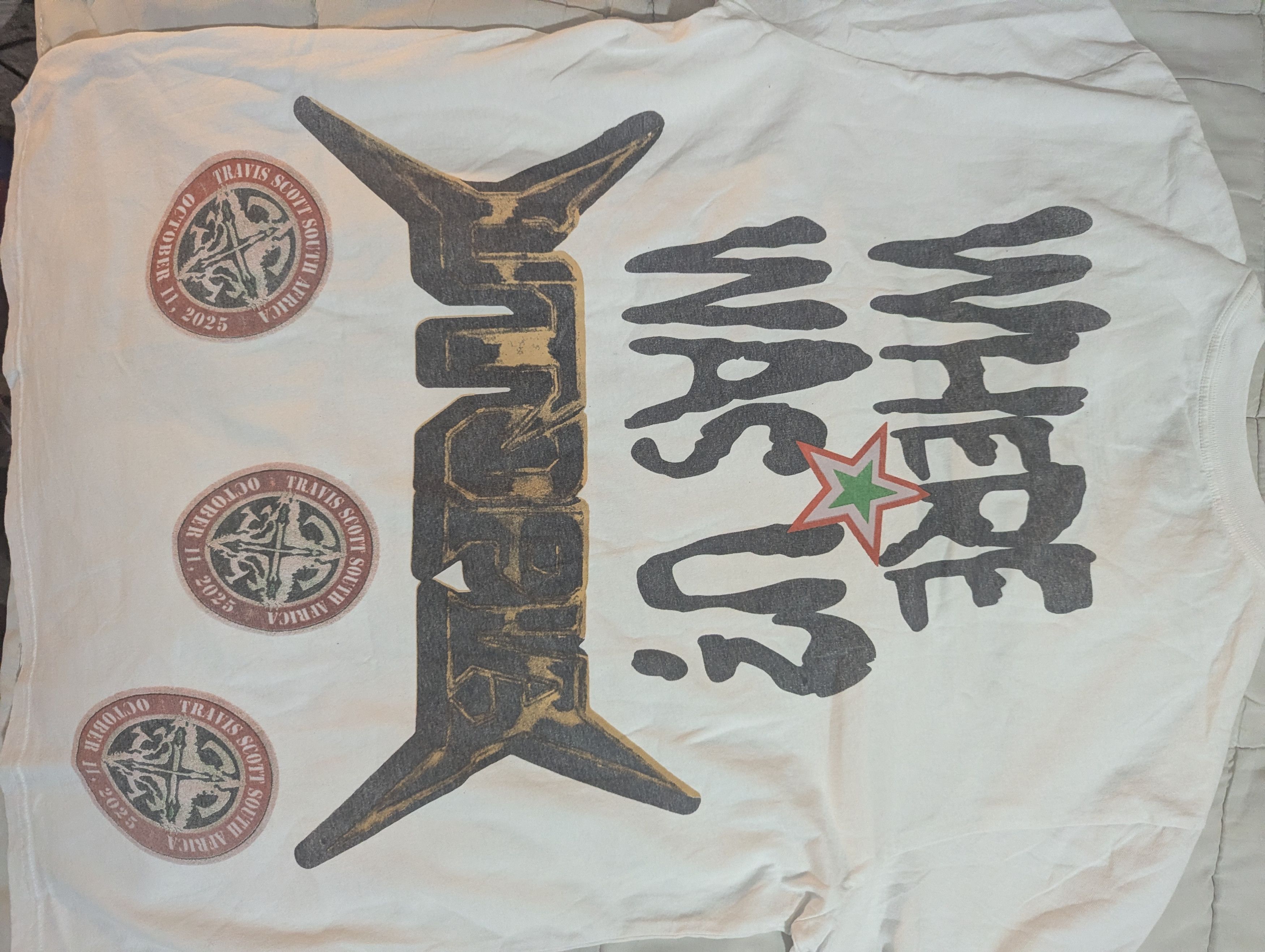 Travis Scott Travis Scott South African World Tour Tee Shirt Size US XL / EU 56 / 4 - 2 Thumbnail