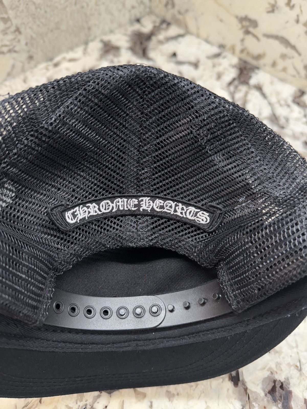 Chrome Hearts Chrome Hearts King Taco Patch Trucker Hat Black White Size ONE SIZE - 8 Thumbnail