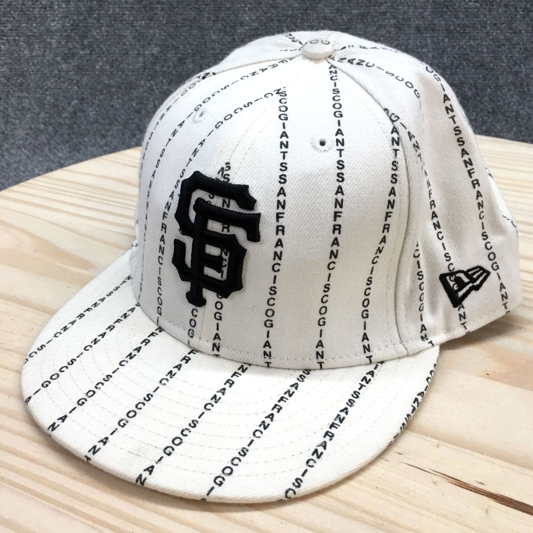 New Era New Era NFL San Francisco Fitted Cap Hat Mens 8 59Fifty White Black Logo Team Size ONE SIZE - 2 Thumbnail