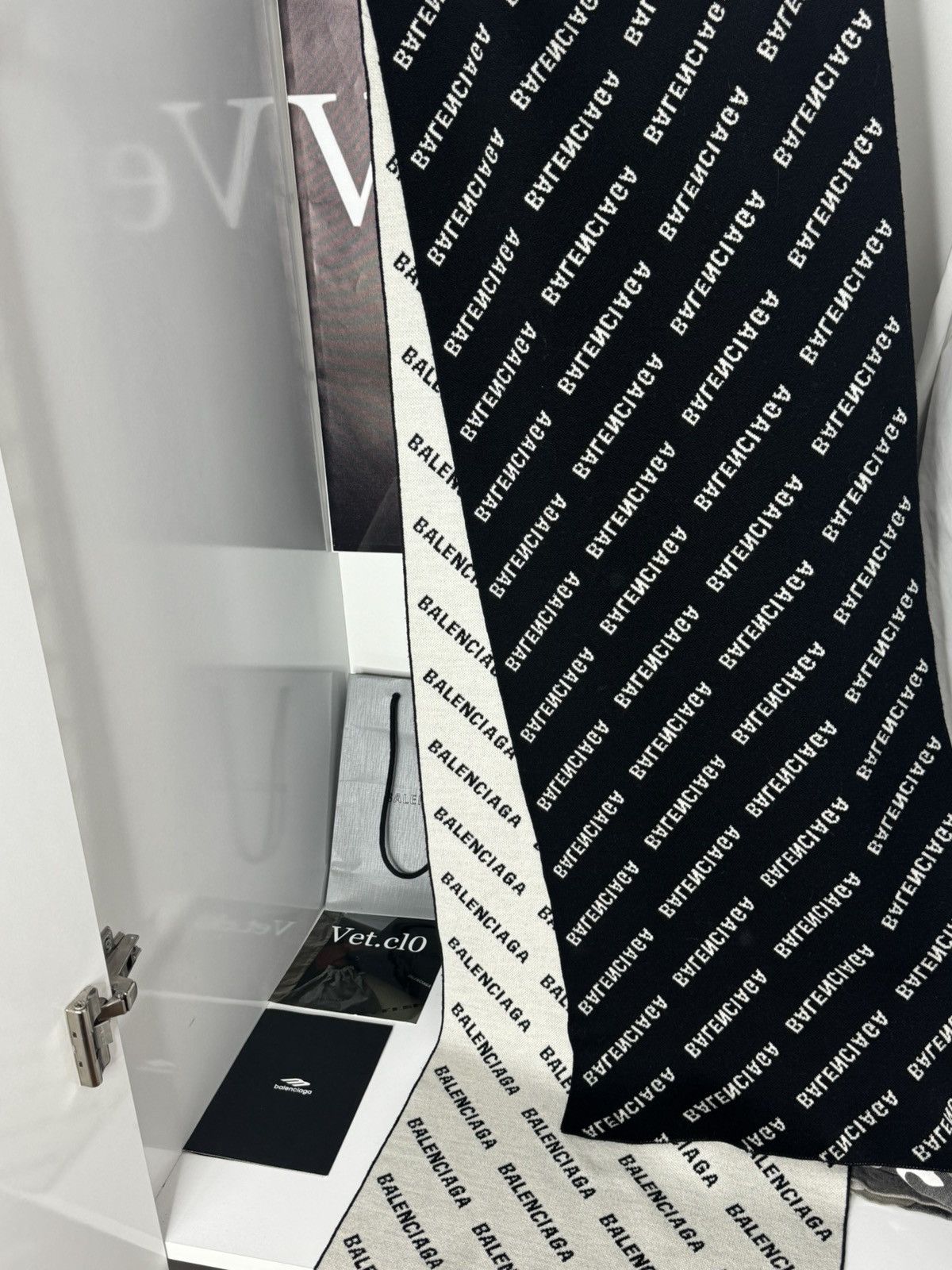 Balenciaga ✅Balenciaga Monogram Logo Scarf Big Size ONE SIZE - 1 Thumbnail