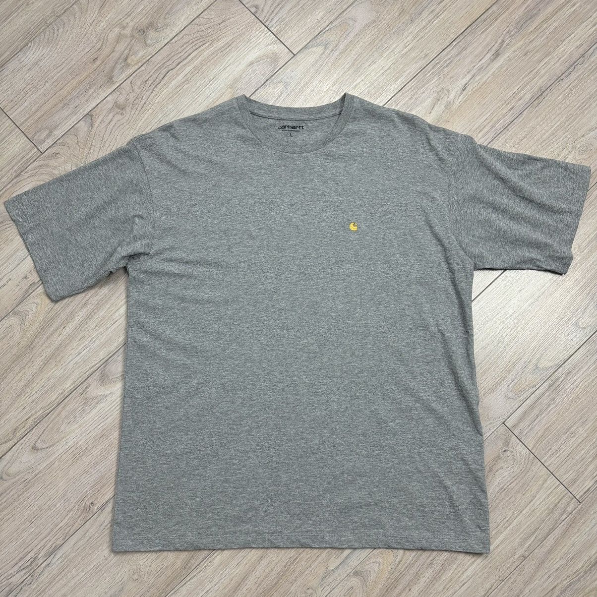 Carhartt Essential Carhartt Small Logo Embroidered Chase Grey Tee Size US L / EU 52-54 / 3 - 2 Thumbnail