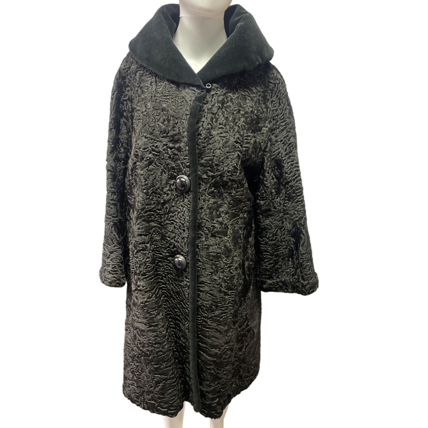 Other Vintage Women's Black Persian Lamb Coat/Jacket SizeM SKU 180 Size M / US 6-8 / IT 42-44 - 1 Thumbnail