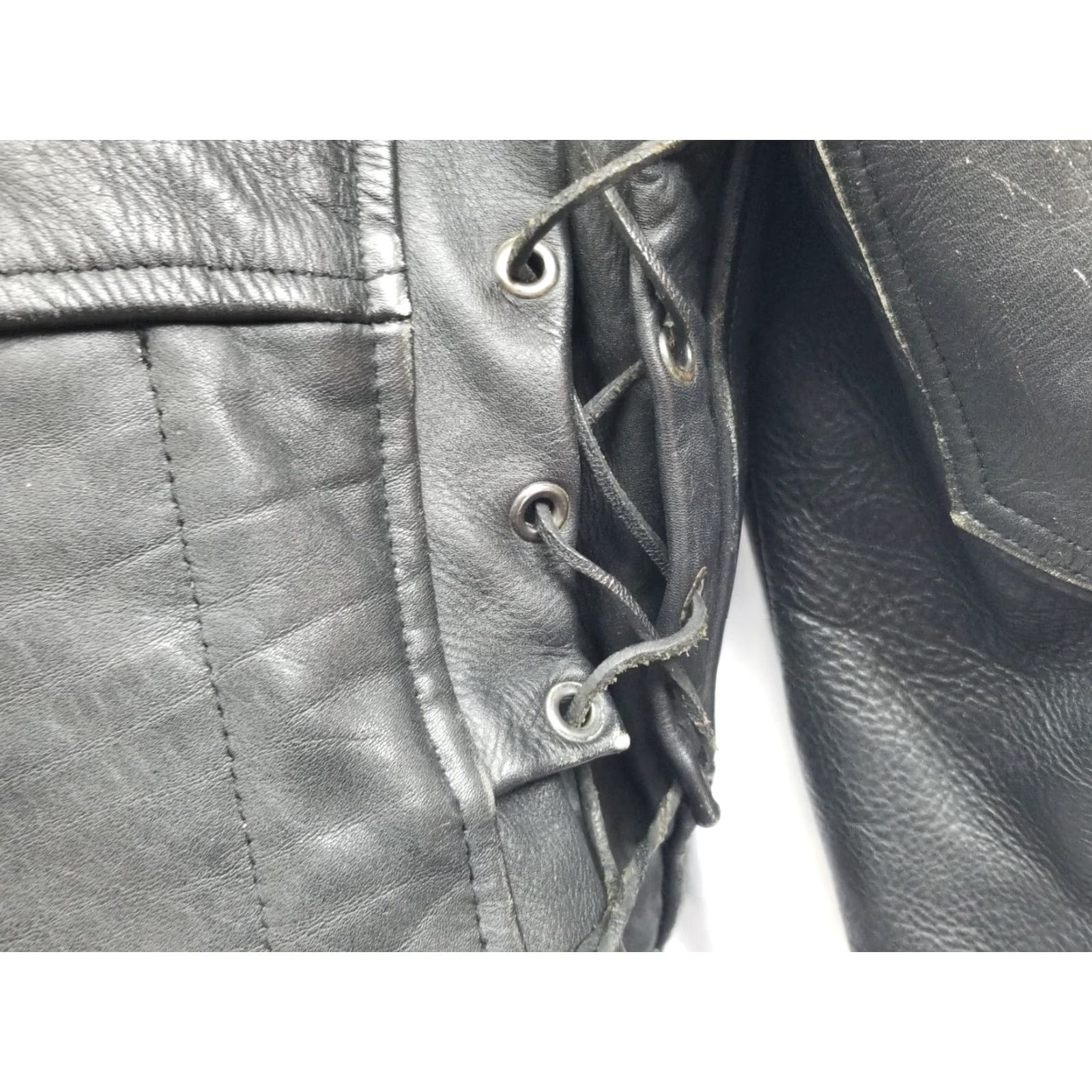 Vintage Antelope Creek Leather Motorcycle Jacket Mens Size 44 Black Embroidered Jacket Size US S / EU 44-46 / 1 - 6 Thumbnail