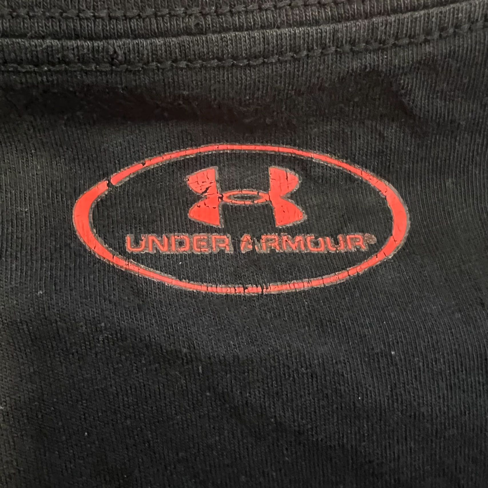 Under Armour Under Armour HeatGear Mens T-Shirt Short Sleeve Crew Neck Graphic Black XL - Cotton Blend, Logo, All Season, Regular Fit, Mens Size US XL / EU 56 / 4 - 4 Thumbnail