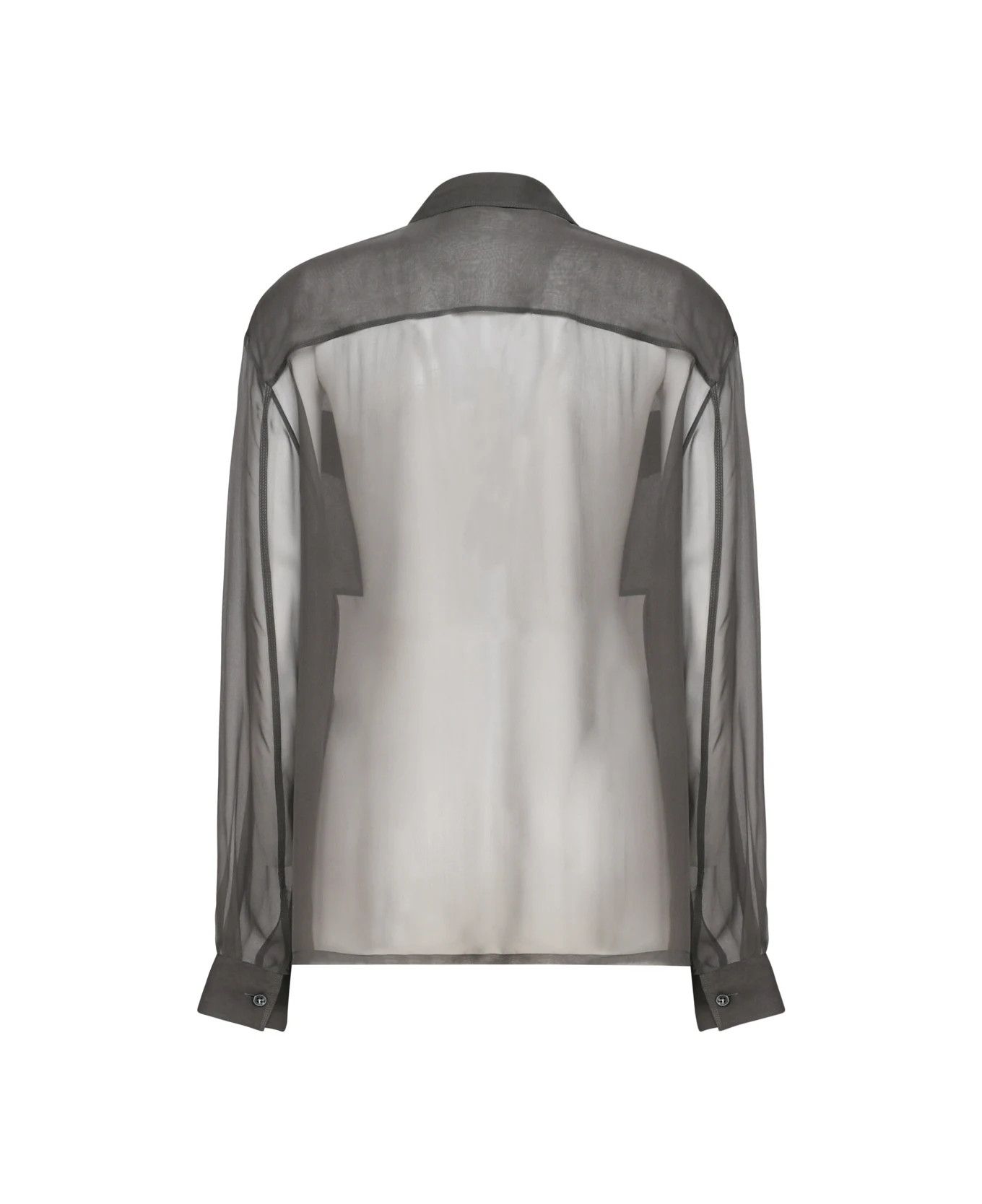 Saint Laurent Paris o1b1hav110525 788262 Chemise Mousseline Legere Shirt Size XS / US 0-2 / IT 36-38 - 4 Thumbnail