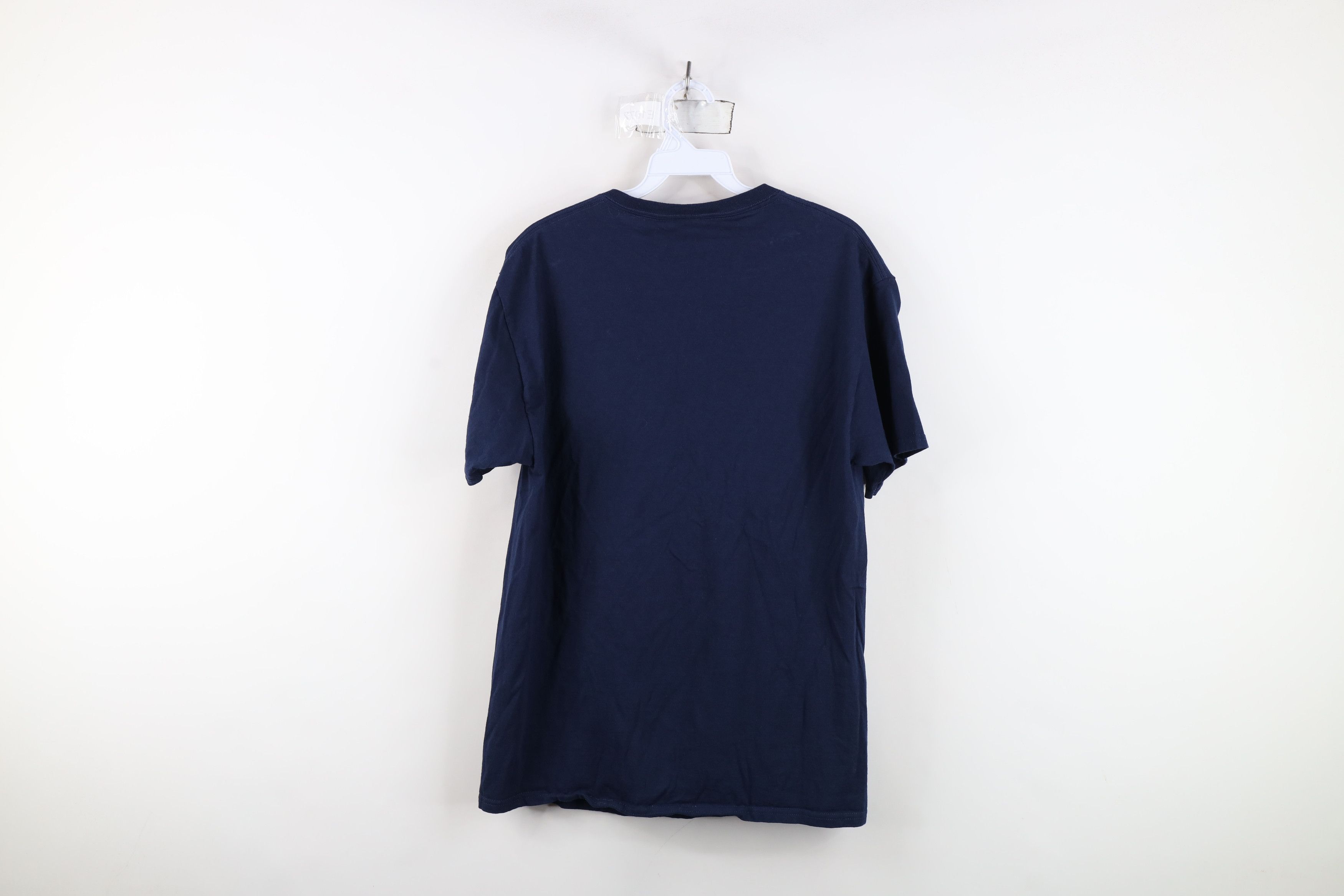 Vintage Vintage 90s Y2K Streetwear Wolf Moon T-Shirt Navy Blue Size US M / EU 48-50 / 2 - 11 Thumbnail