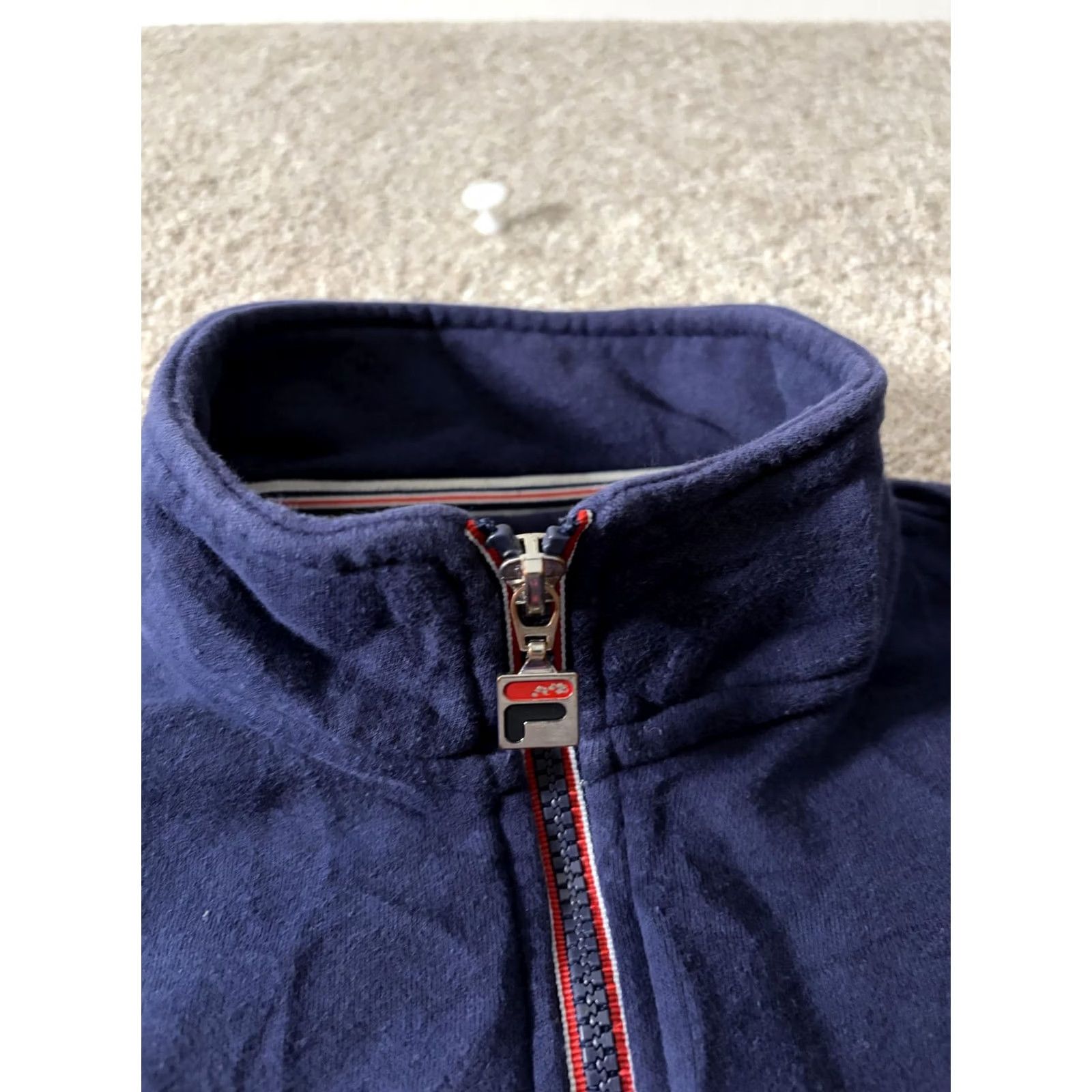 Fila Fila Track Jacket Mens M Blue Full Zip Stand Collar Knit Pockets Athletic Size US M / EU 48-50 / 2 - 4 Thumbnail
