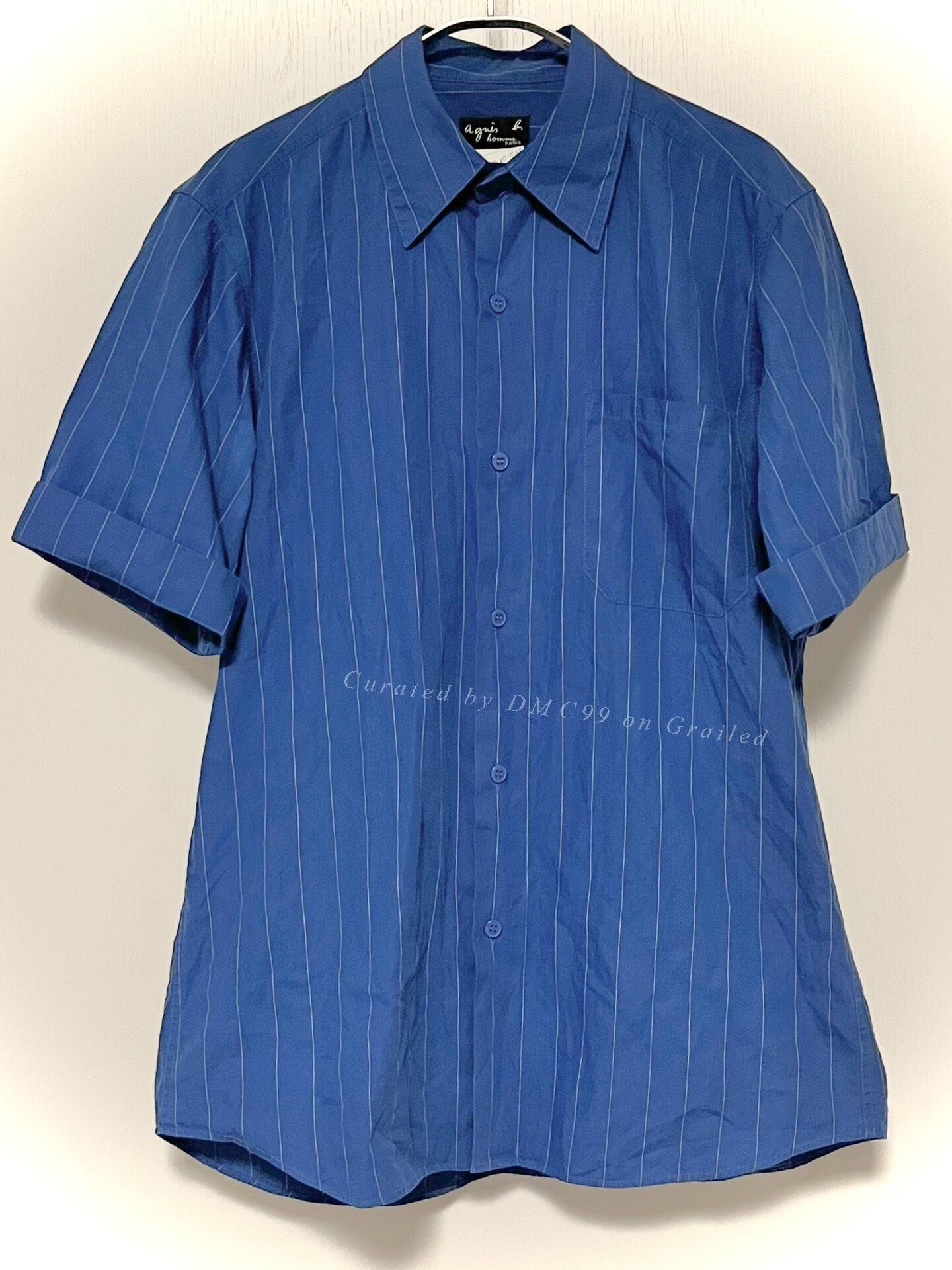 agnes b. agnes b. Ink Blue Striped Workwear Shirt Size US XXS / EU 40 - 1 Thumbnail