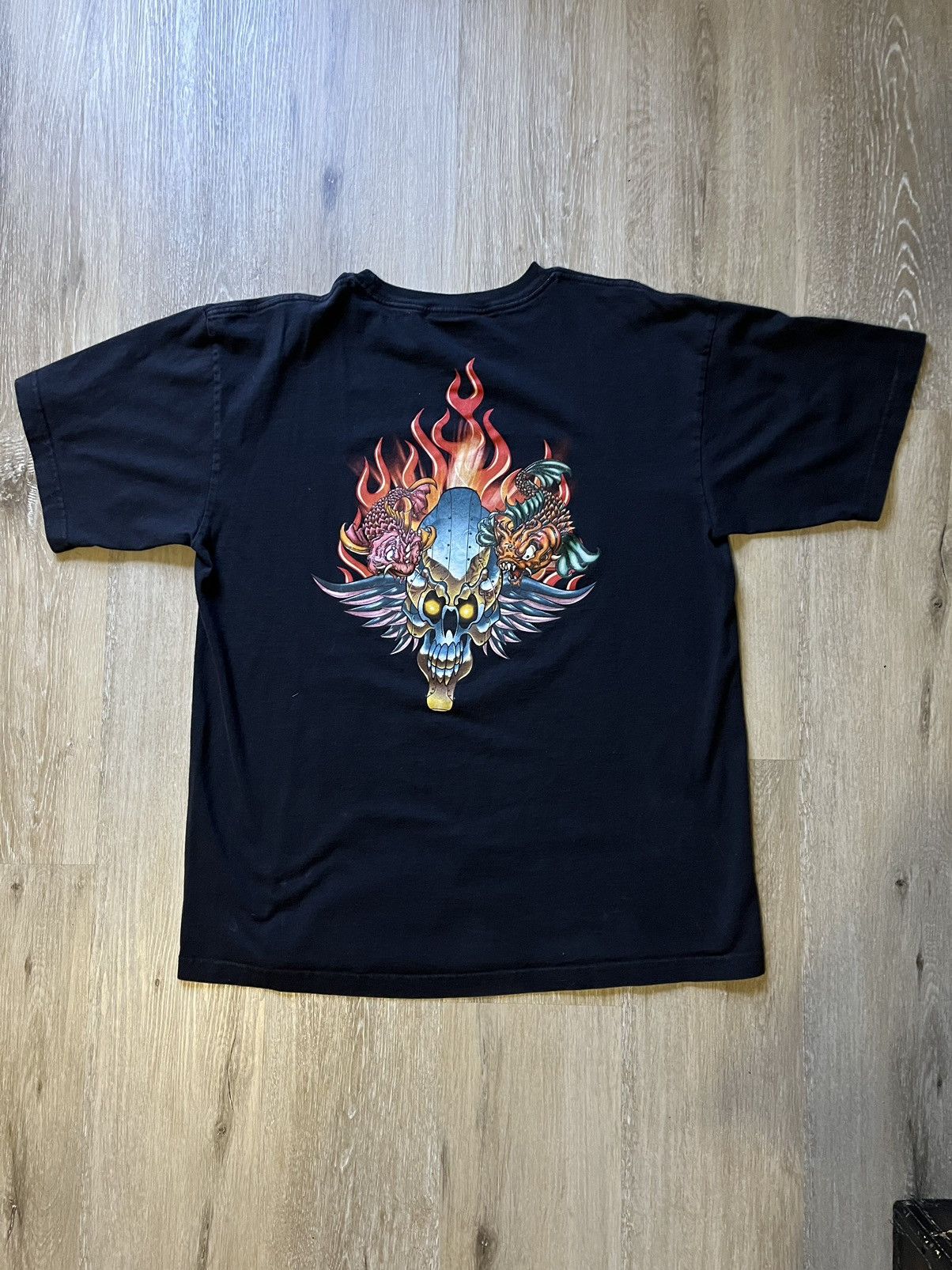 JNCO × Vintage JNCO Jeans Crown & Wings T-Shirt Size US XL / EU 56 / 4 - 4 Thumbnail