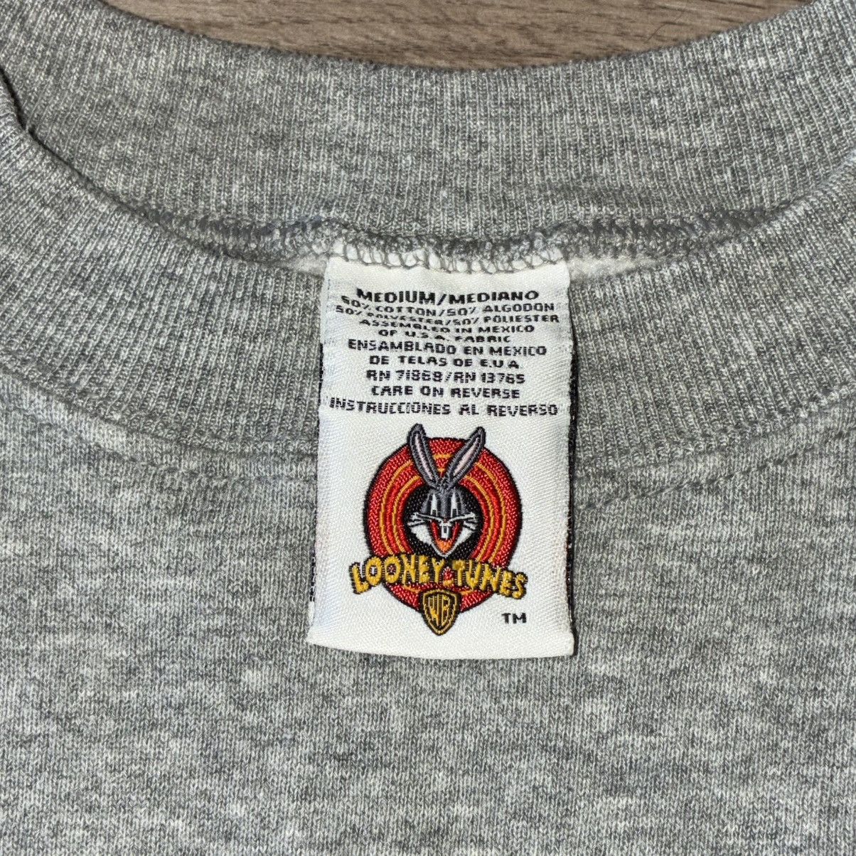 Warner Bros Looney Tunes tweety bird sylvester the cat grey sweatshirt Size US M / EU 48-50 / 2 - 2 Thumbnail