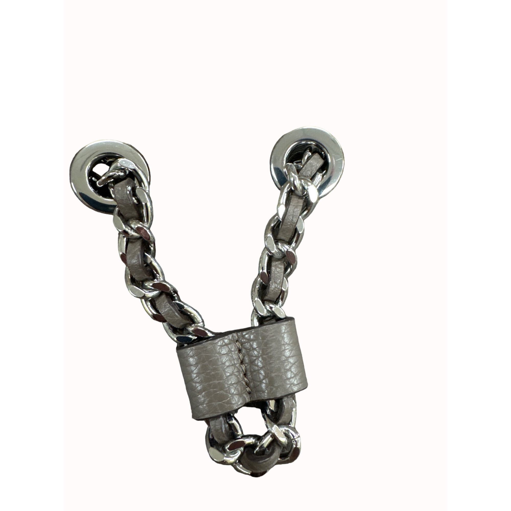 Michael Kors Michael Kors Authentic women’s leather chain link gray purse Size ONE SIZE - 7 Thumbnail
