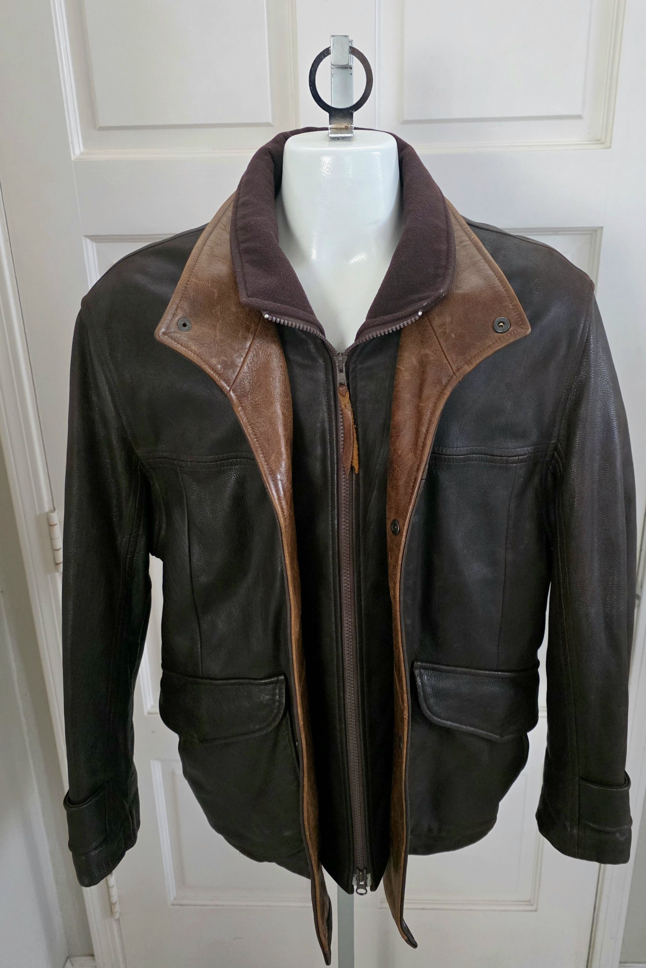 Other Lone Pine American Made Leather Jacket Aspen Mens sz 40 Size US L / EU 52-54 / 3 - 6 Thumbnail