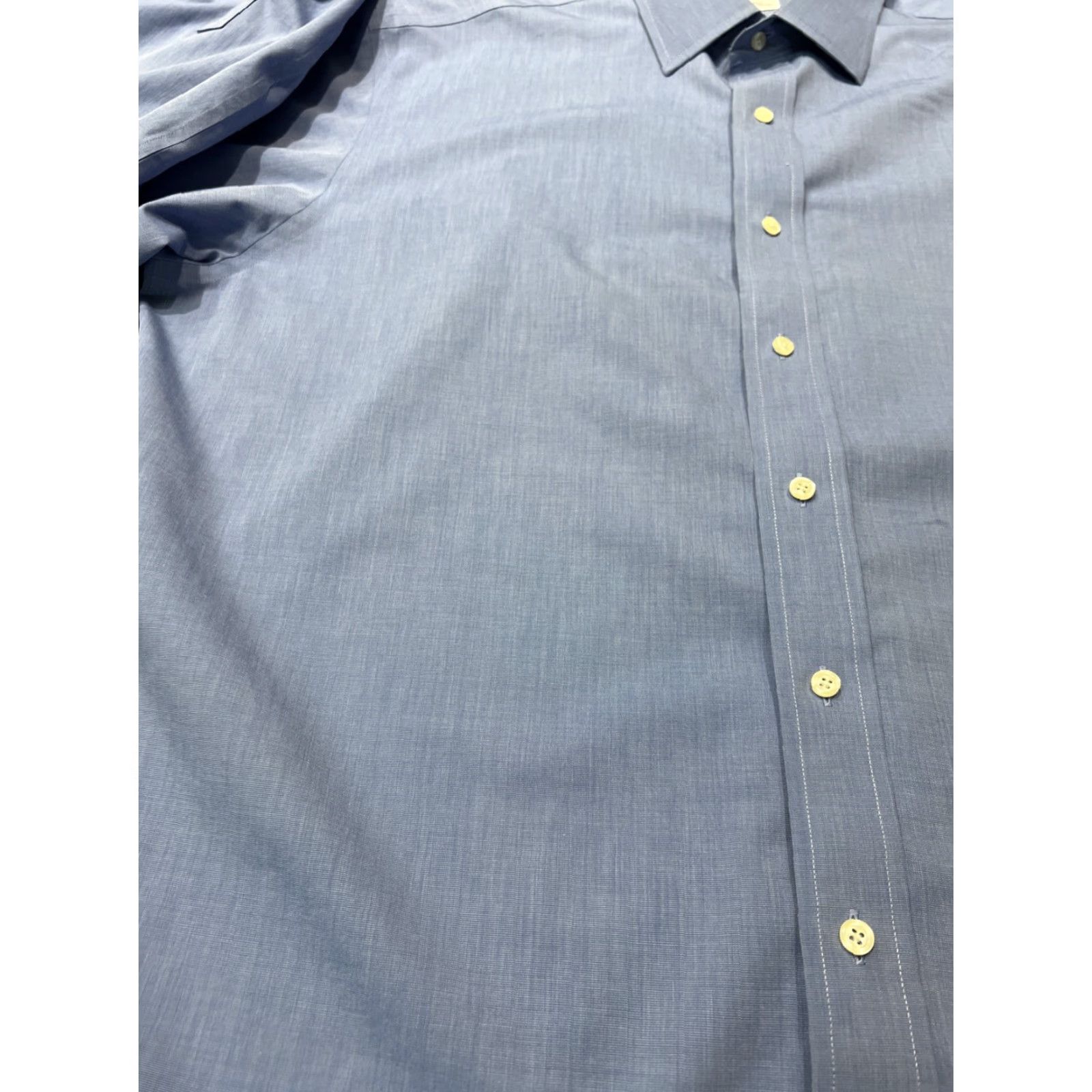 Brooks Brothers Brooks Brothers Shirt Mens 17.5 36 Blue Regular Non-Iron French Cuff Supima Dress Shirt Classic, Office, Preppy Mens Size US XXL / EU 58 / 5 - 4 Thumbnail