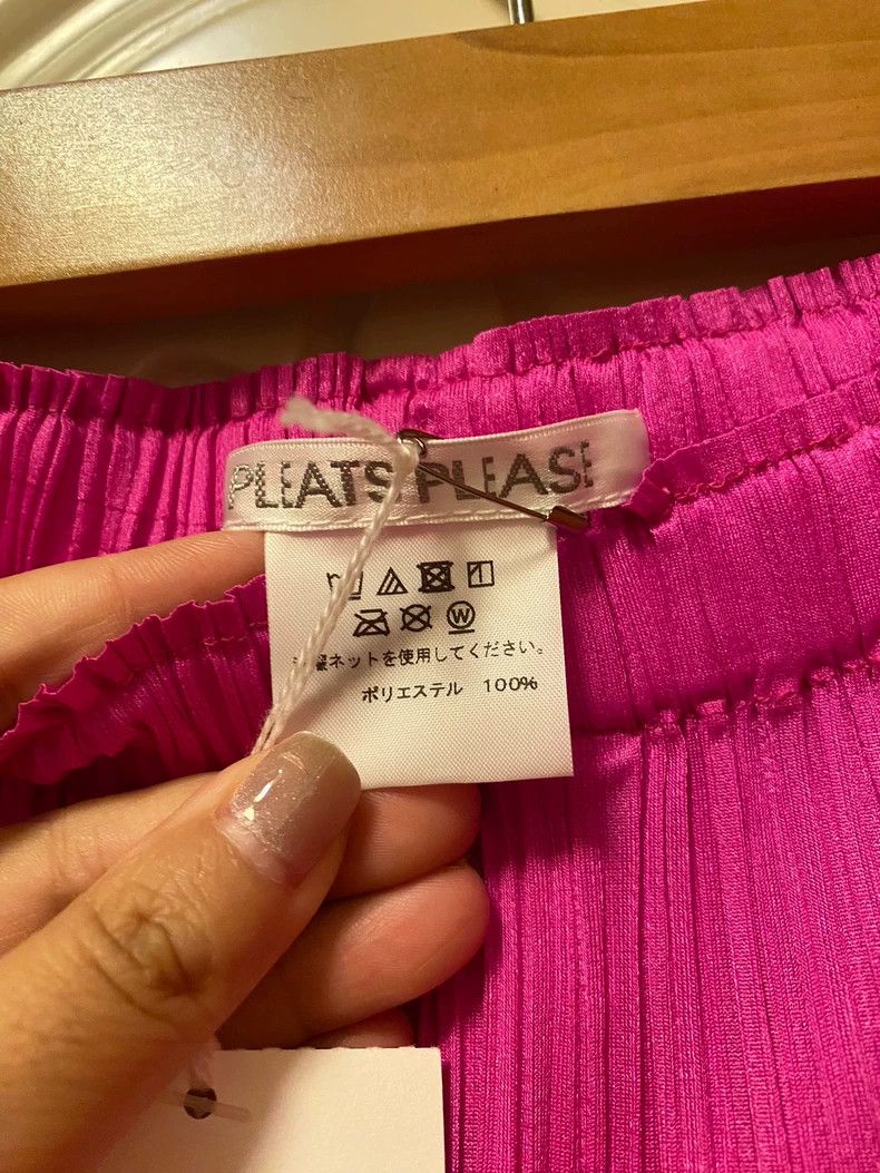Issey Miyake issey miyake size:0 Pink ripple trousers Size 42" / US 20 - 4 Thumbnail