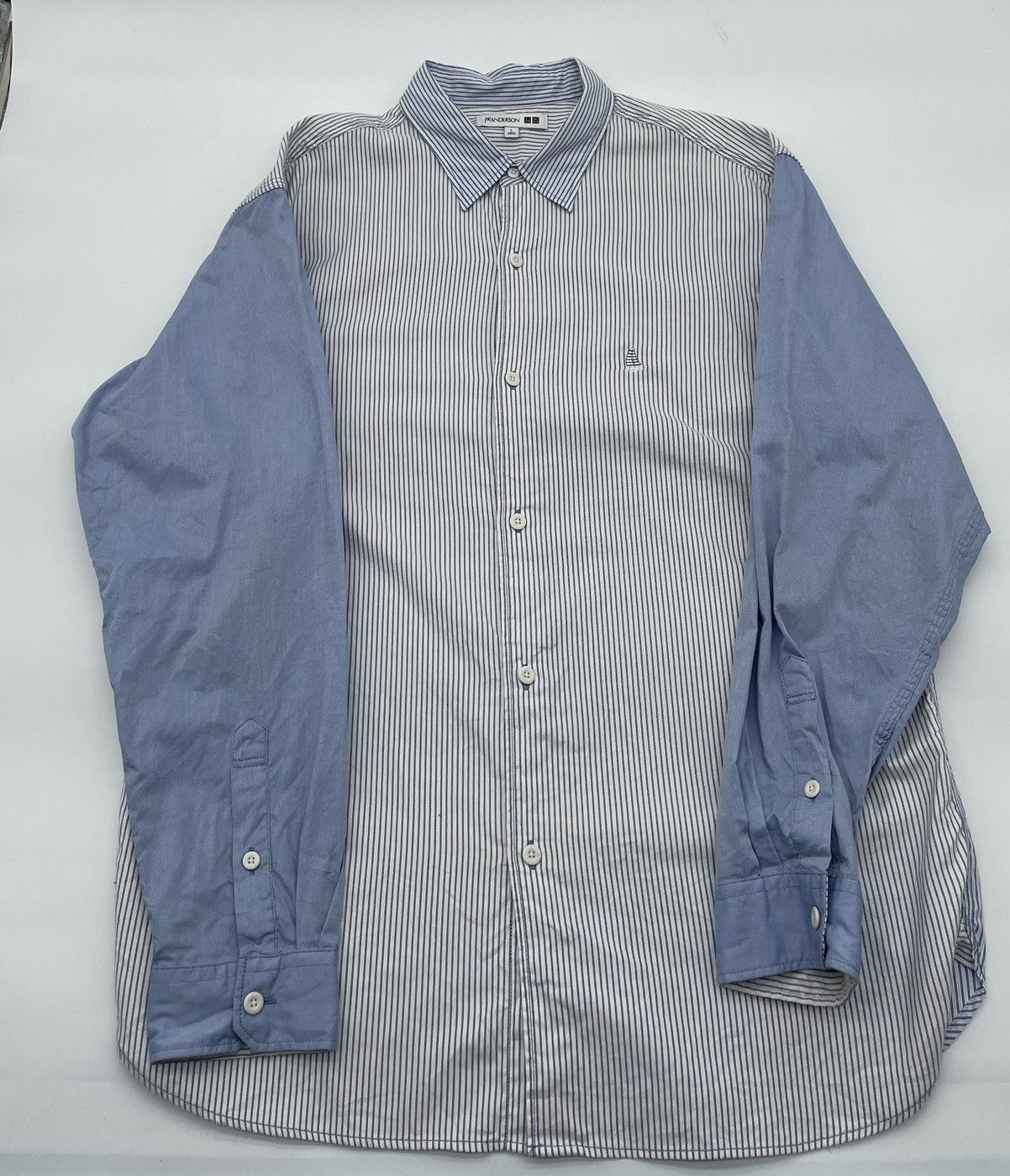 JW Anderson JW Anderson X Uniqlo Striped Oxford Blue Size US L / EU 52-54 / 3 - 1 Thumbnail