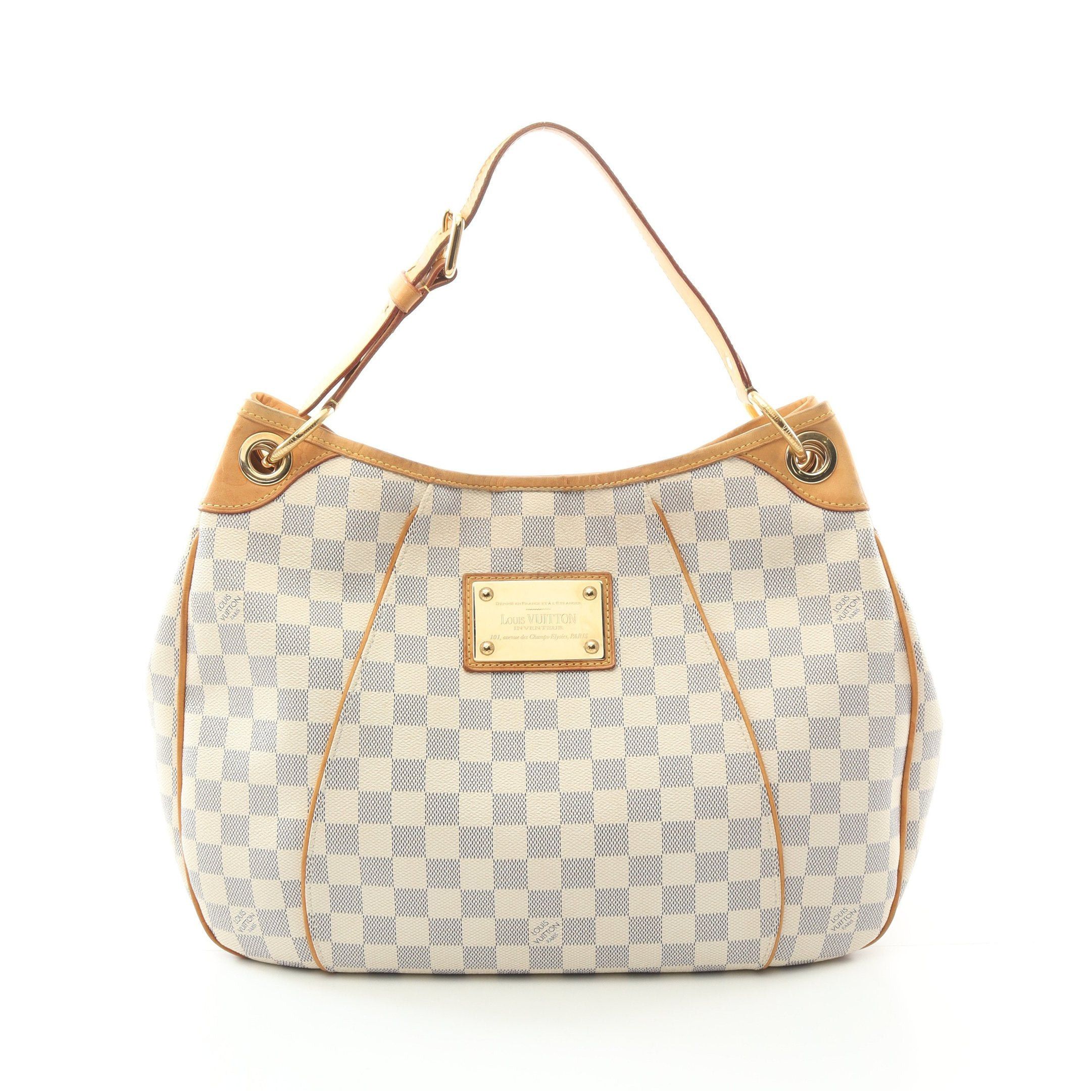 Louis Vuitton Louis Vuitton Galliera Pm Damier Azur One Shoulder Bag Leather White Size ONE SIZE - 1 Thumbnail