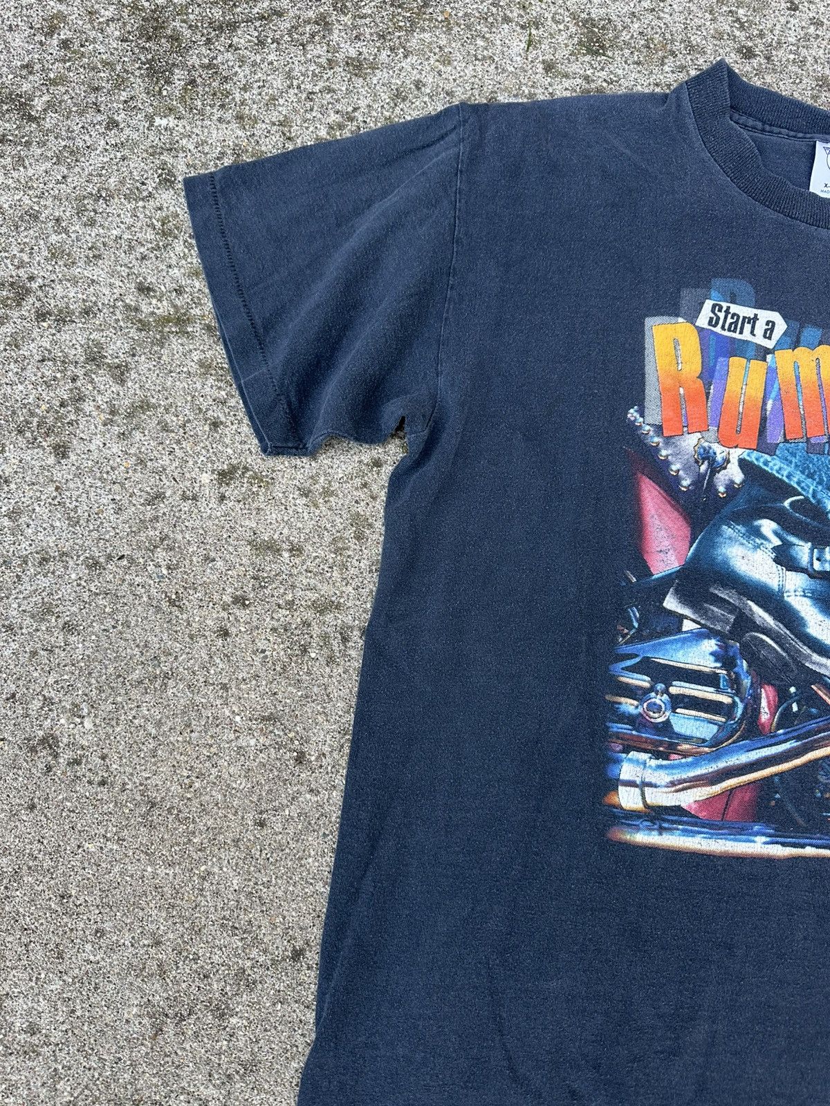 Harley Davidson Vintage 1987 Harley Davidson Start a Rumble Shirt size XL Size US XL / EU 56 / 4 - 5 Thumbnail