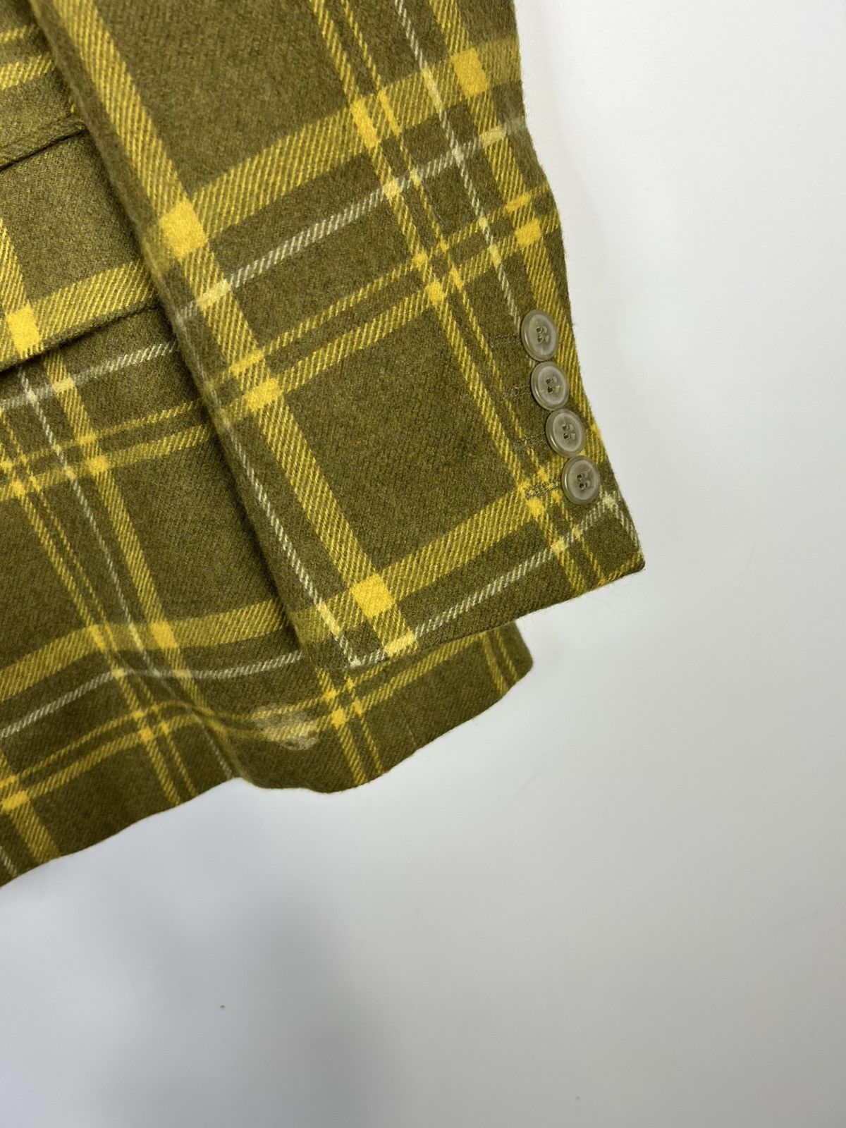 Burberry Beautiful Vintage Checked Burberry Blazer Size S / US 4 / IT 40 - 6 Thumbnail