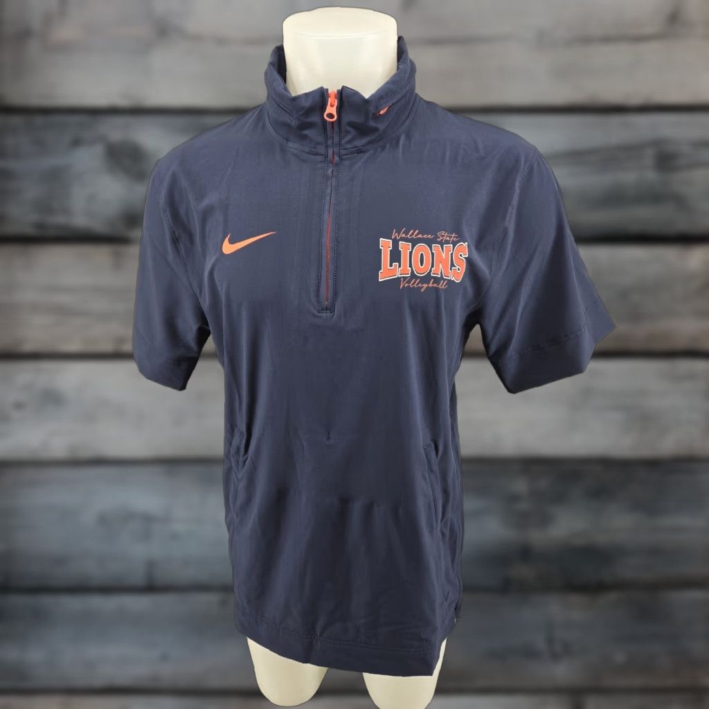 Nike Nike Wallace State Valleyball Windbreaker Jacket S Blue 1/4 Zip Men’s Small Size US S / EU 44-46 / 1 - 1 Thumbnail