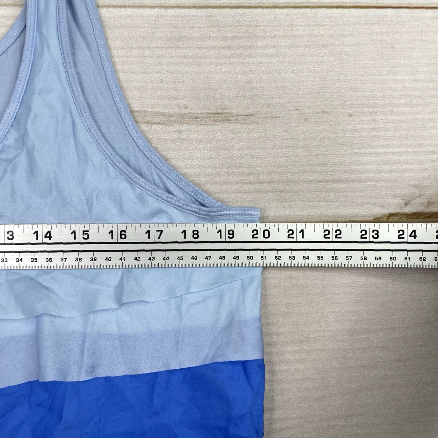 Apt. 9 VINTAGE Apt.9 Tank Top Womens XL Blue Ombre Ruffled Stretch Rayon Scoop Beach Summer 90s Bohemian Fairy Western Tropical Nightwear Size XL / US 12-14 / IT 48-50 - 4 Thumbnail